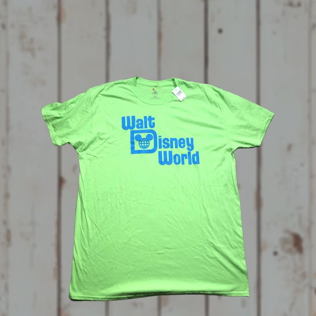 Disney VINTAGE Walt Disney World Shirt Mens 2XL Green Retro Logo Graphic Tee Disney Parks Size US XXL / EU 58 / 5 - 1 Thumbnail