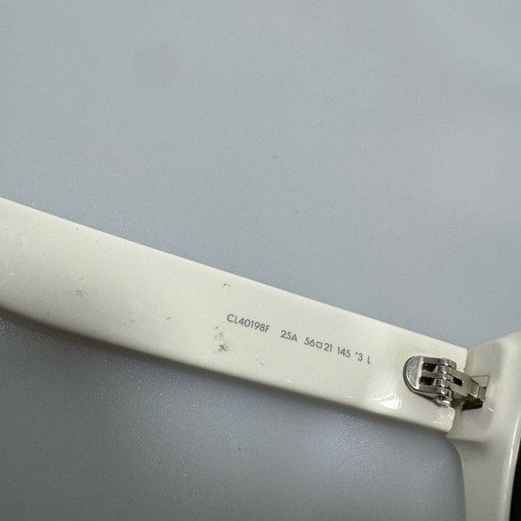 Celine Celine Monochroms 03 56MM Square Sunglasses White Size ONE SIZE - 6 Thumbnail