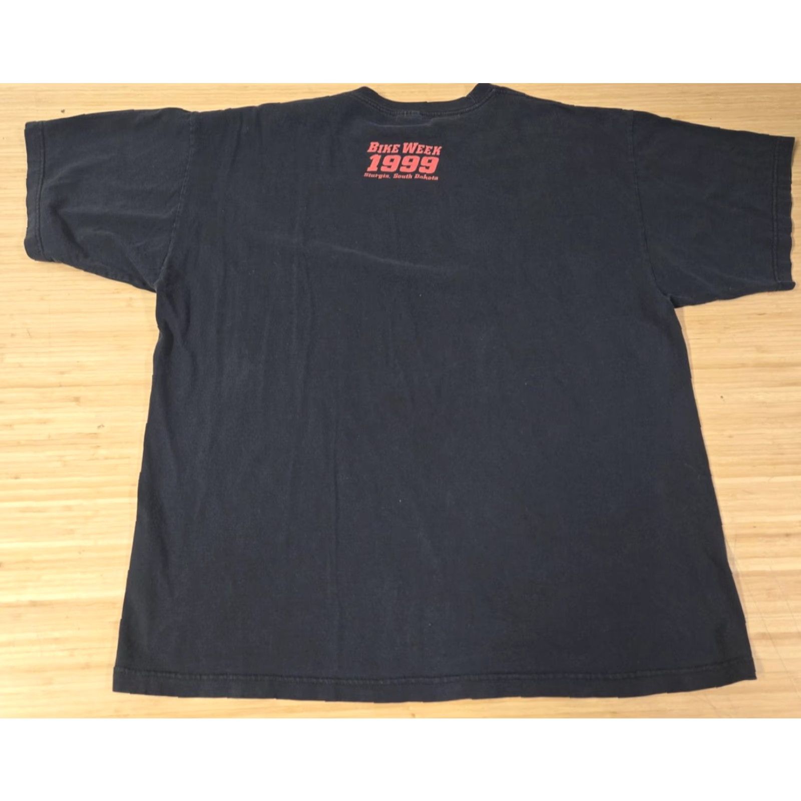 Vintage VINTAGE Jim Beam Shirt Tee Mens 2XL Black 1999 Bike Week Sturgis Biker 90s Size US XXL / EU 58 / 5 - 4 Thumbnail