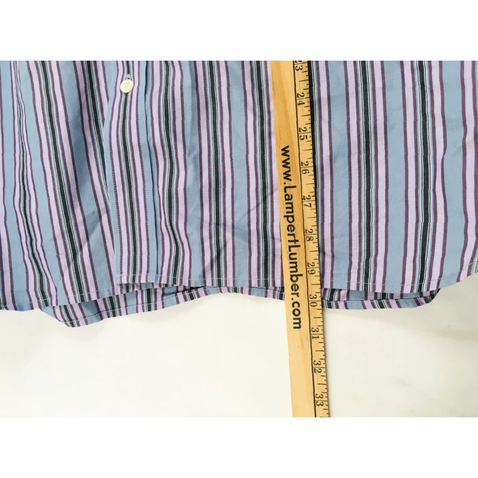 Gap Gap Shirt Men Large 16-16.5 Pink Gray Striped Button Up Long Sleeve Size US L / EU 52-54 / 3 - 5 Thumbnail