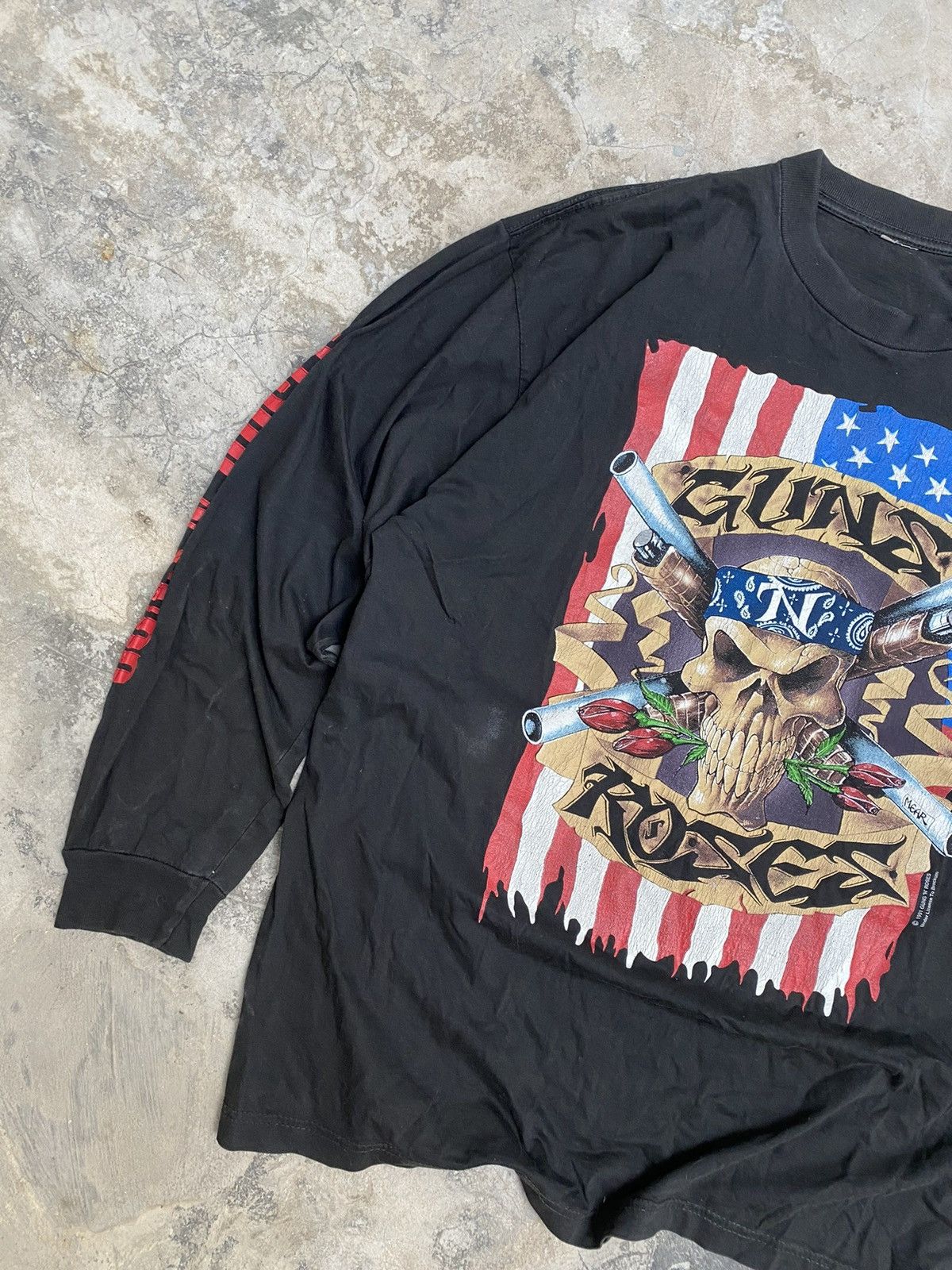 Brockum × Guns N' Roses RARE Vintage 1991 Guns N Roses Longsleeve T-shirt merch Size US L / EU 52-54 / 3 - 2 Thumbnail