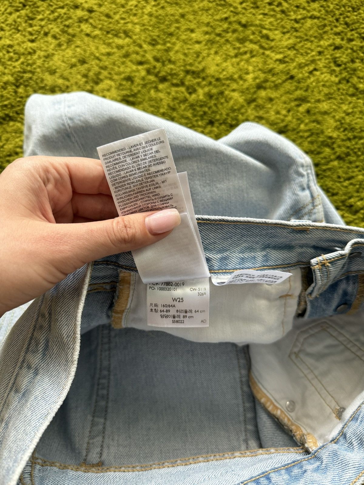 Designer × Levi's Levi’s premium denim mini skirt Size 25" / US 0 / IT 36 - 8 Thumbnail