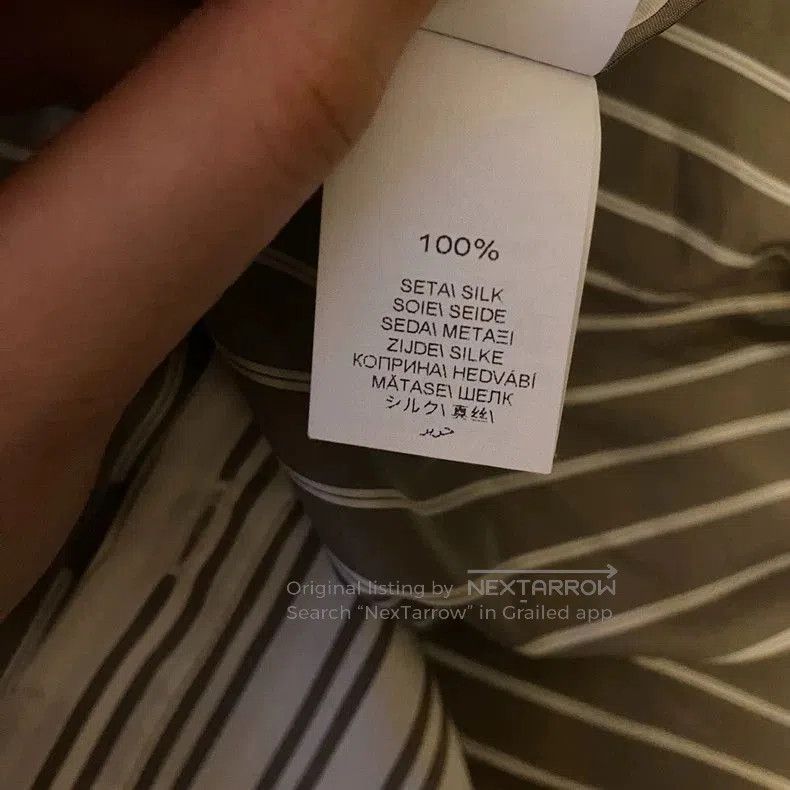 Brunello Cucinelli Brunello Cucinelli Silk Stripe Shirt. Size US M / EU 48-50 / 2 - 5 Thumbnail