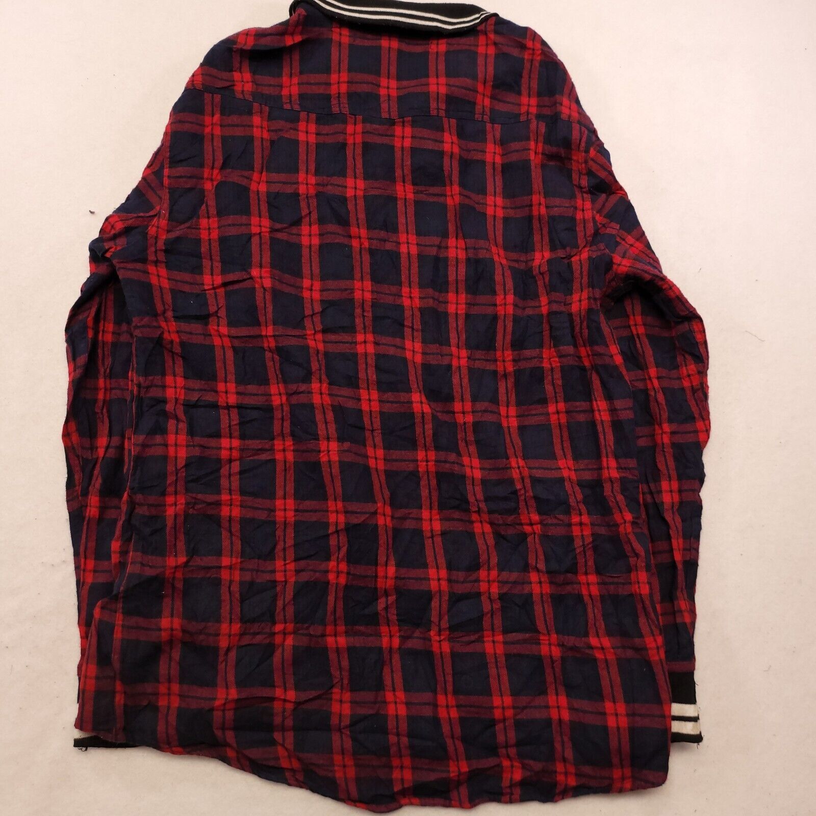 Carbon Carbon Tartan Flannel Shirt Mens Size Extra Large Red Black Size US XL / EU 56 / 4 - 10 Thumbnail