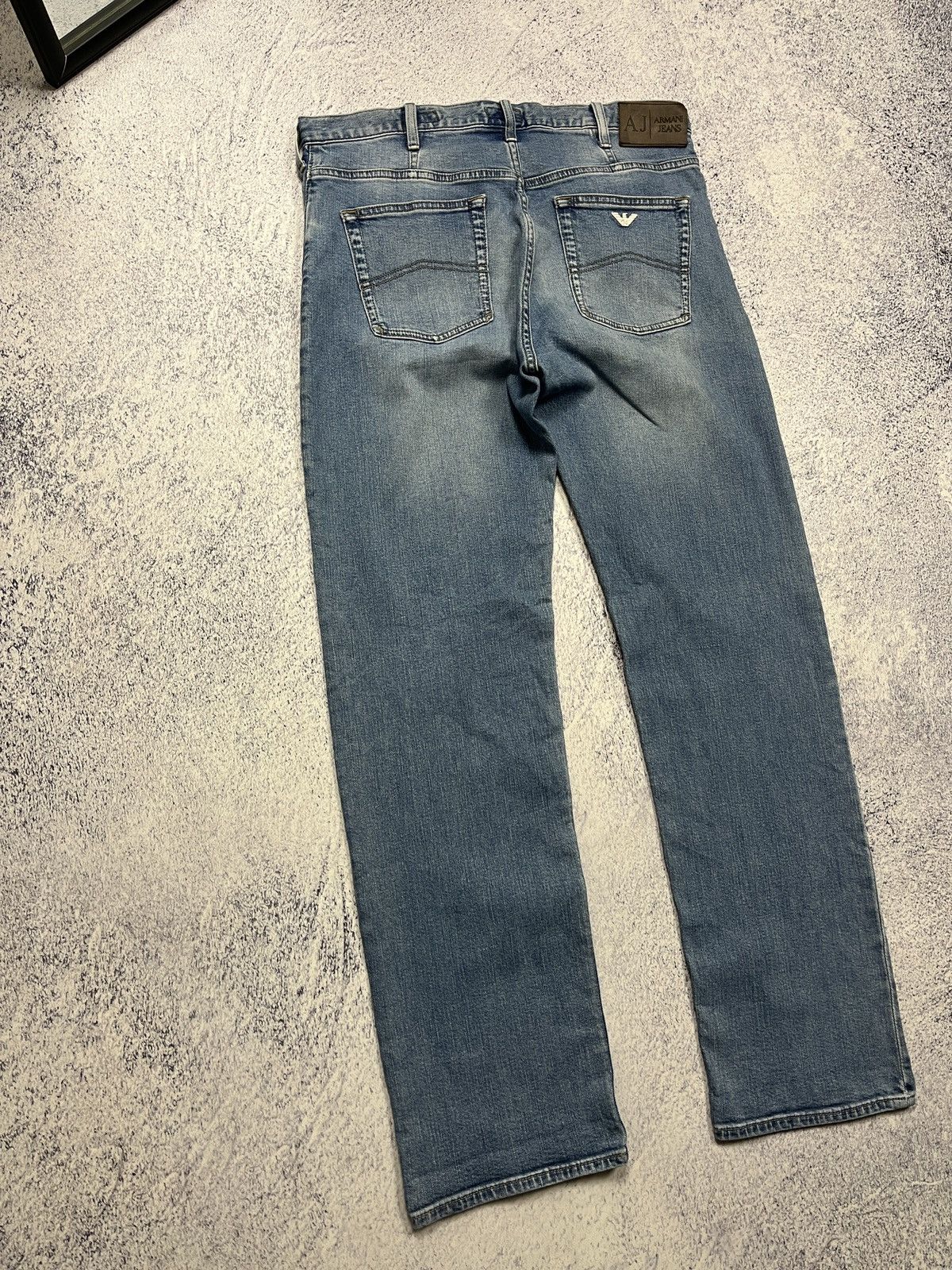 Armani × Vintage Vintage Y2K Armani Jeans Washed Denim Pants Jeans Streetwear Size US 34 / EU 50 - 6 Thumbnail