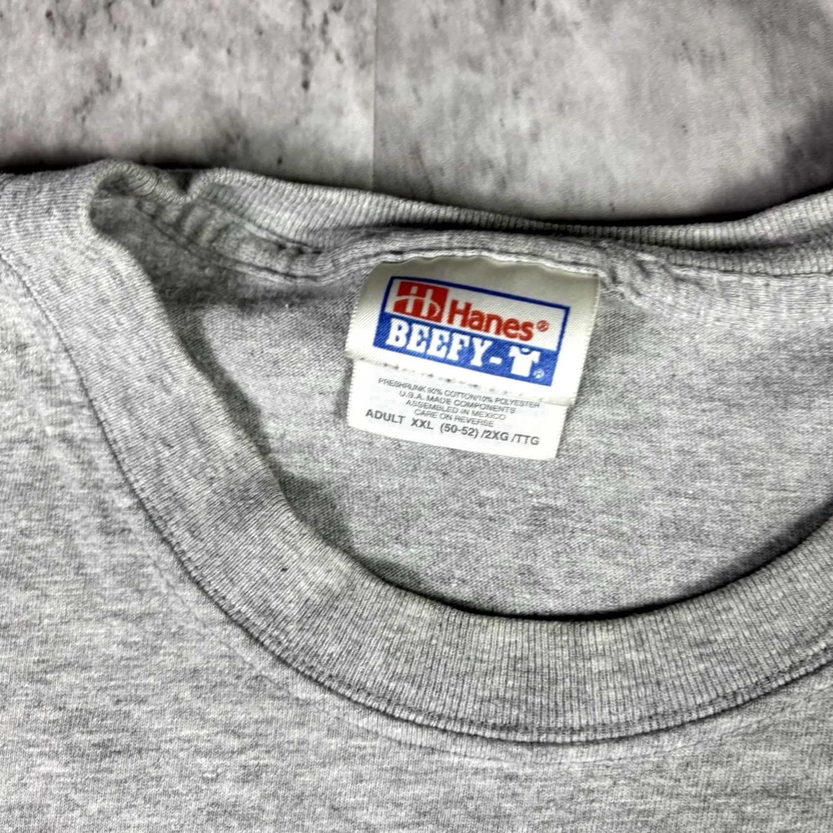 Hanes VINTAGE Boat Naked T Shirt Chesapeake Bay Funny Quote Promo Adult XXL Gray Hanes 90s Size US XXL / EU 58 / 5 - 7 Thumbnail