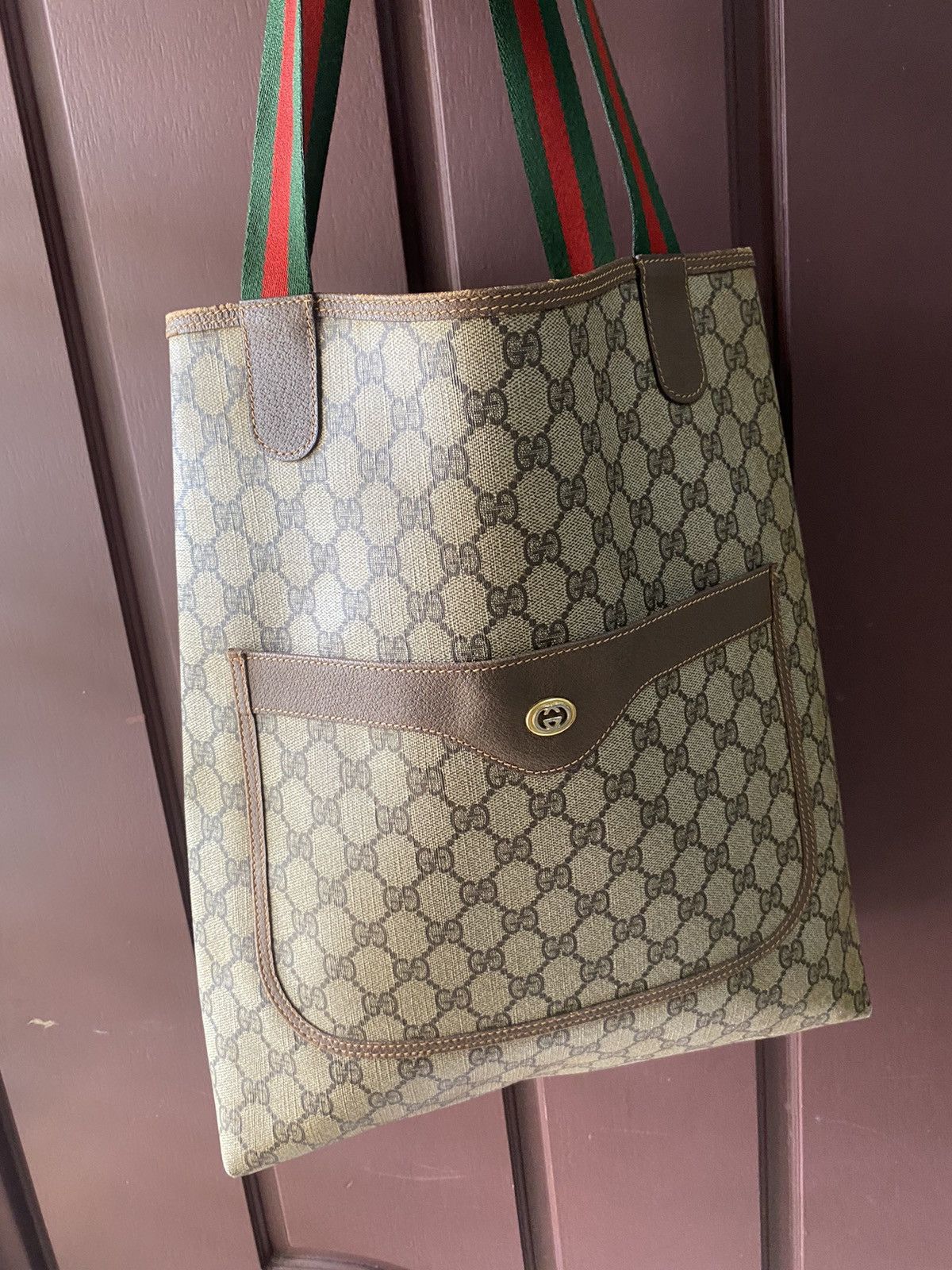 Gucci GG Sherry Line Tote Bag