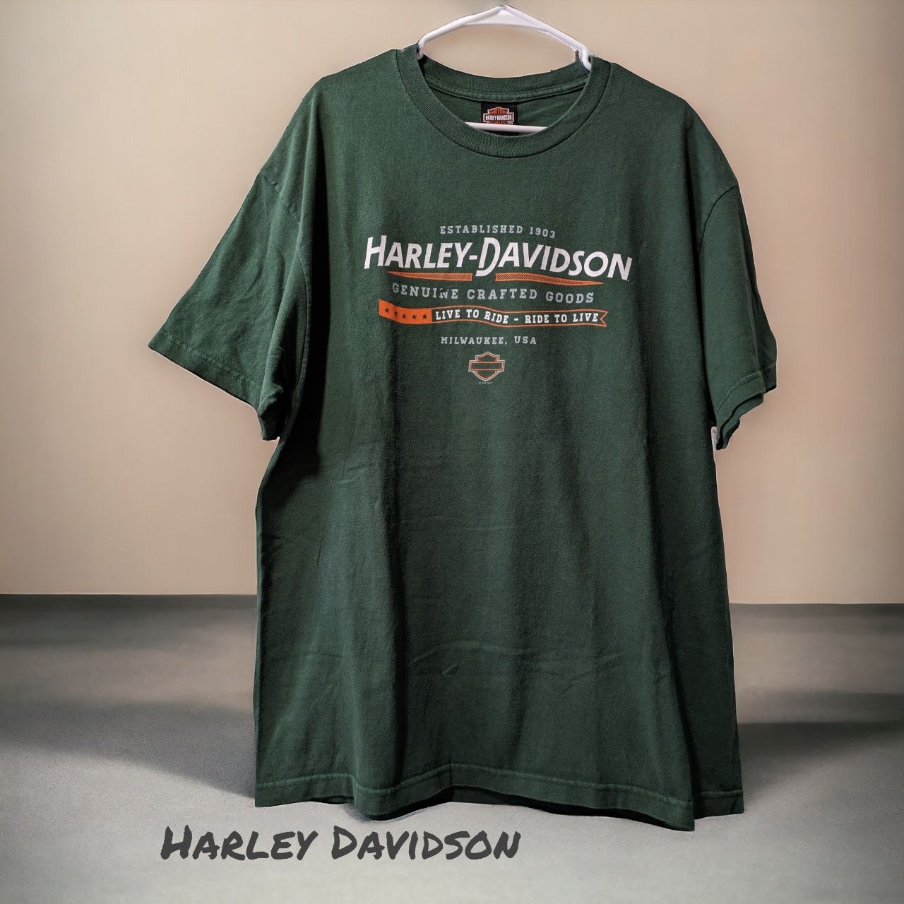 Harley Davidson Harley Davidson Live to Ride Ride to Live T-Shirt. Men's XL Size US XL / EU 56 / 4 - 1 Thumbnail