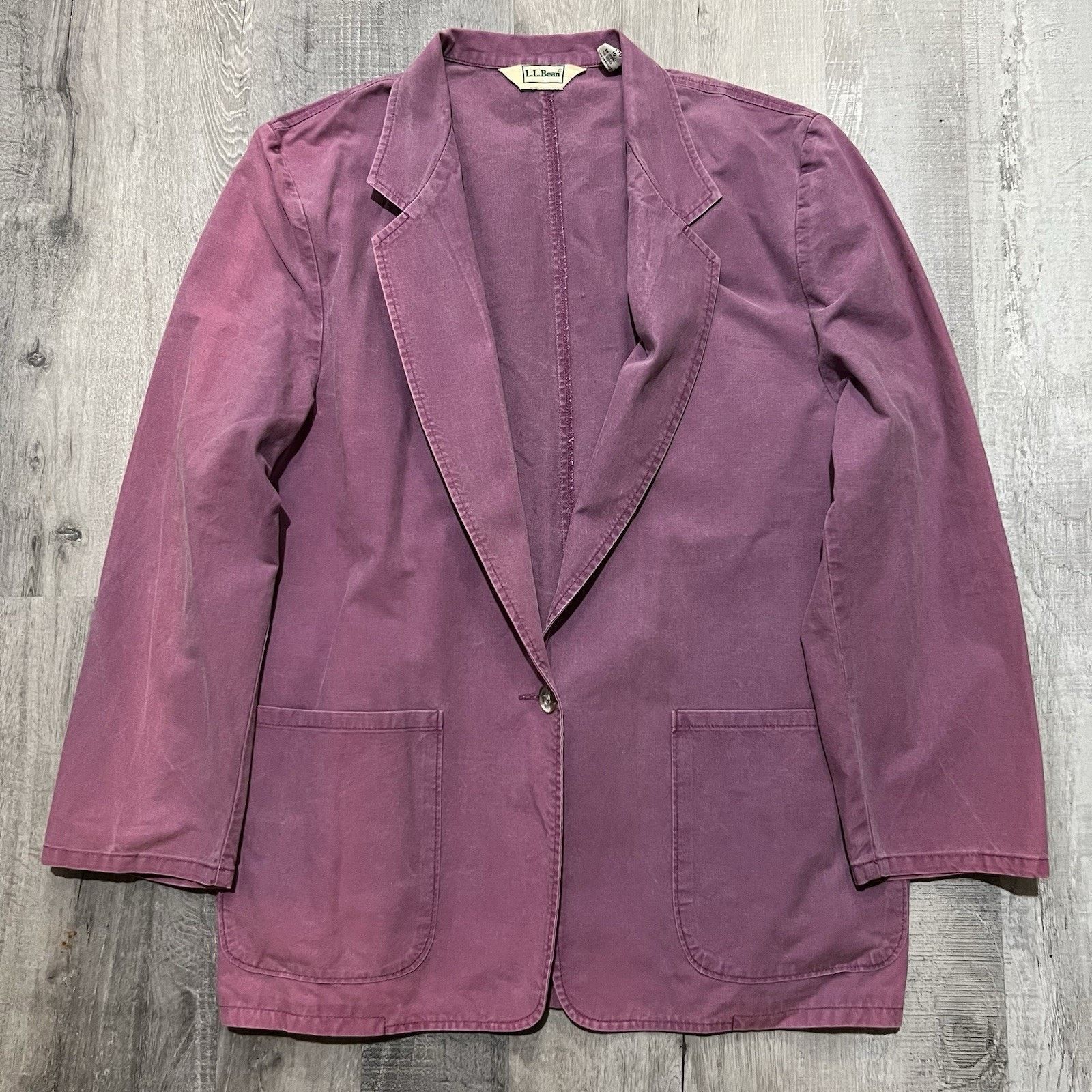 L.L. Bean Vintage LL Bean Safari Jacket Sun Faded Pink Canvas Coat Size L / US 10 / IT 46 - 1 Thumbnail