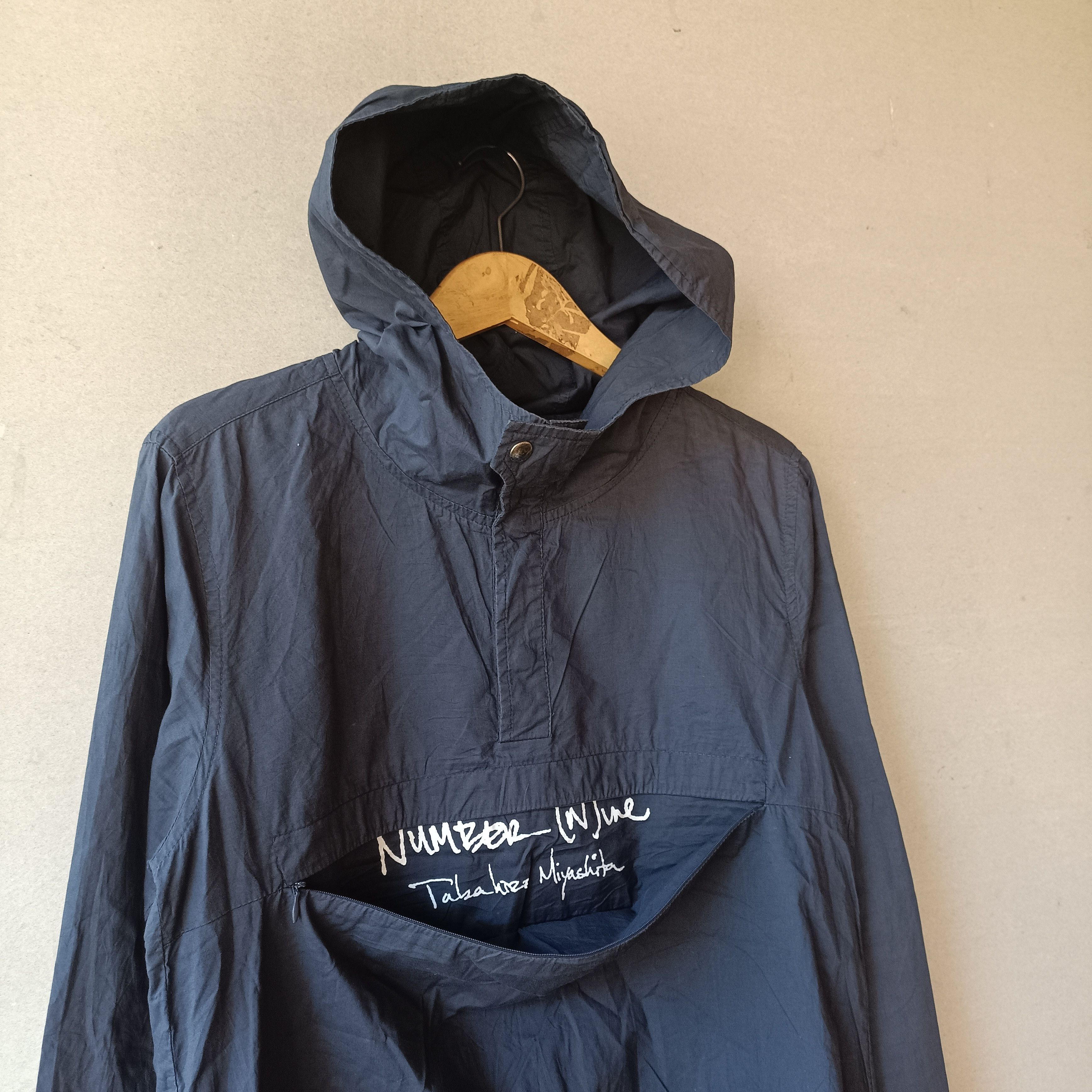 Number (N)ine Number (N)ine Anorak jacket hooded half button Navy Jacket Size US S / EU 44-46 / 1 - 3 Thumbnail