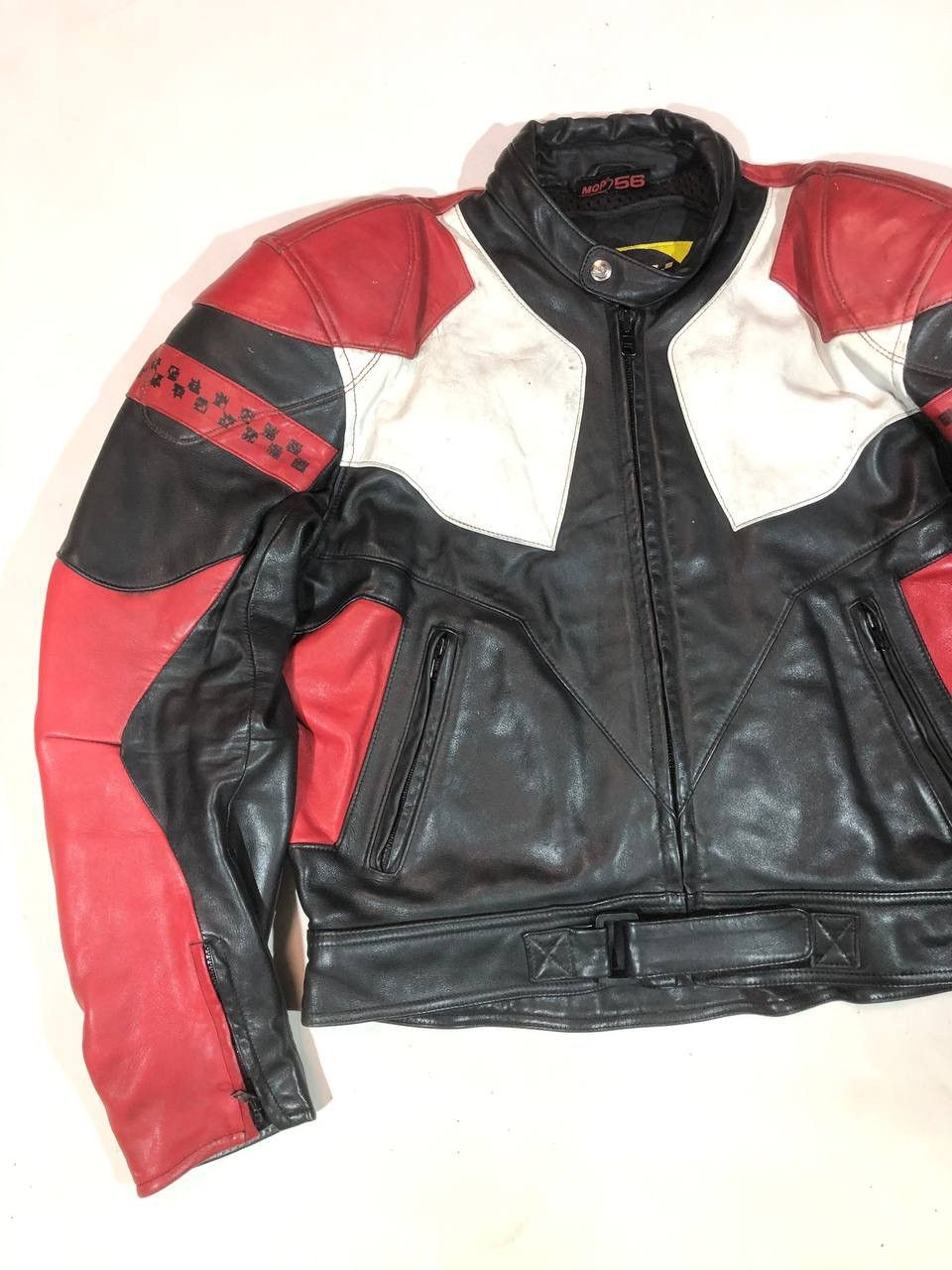 Vintage MQP Racing Moto Avangarde Leather Jacket Vintage Size US L / EU 52-54 / 3 - 2 Thumbnail