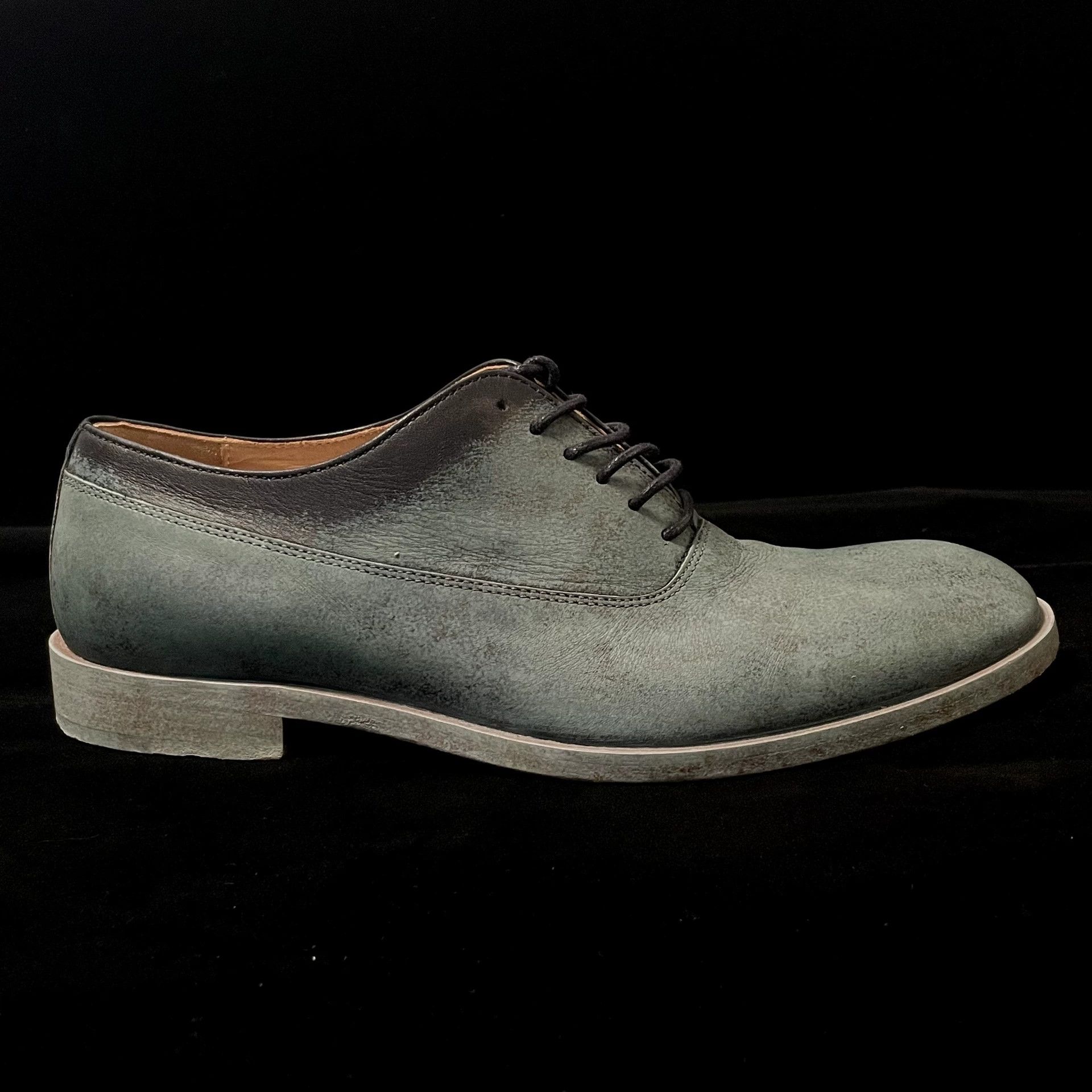 Maison Margiela Maison Margiela Turquoise Distressed Derby Shoes 37 Size US 6.5 / IT 36.5 - 3 Thumbnail