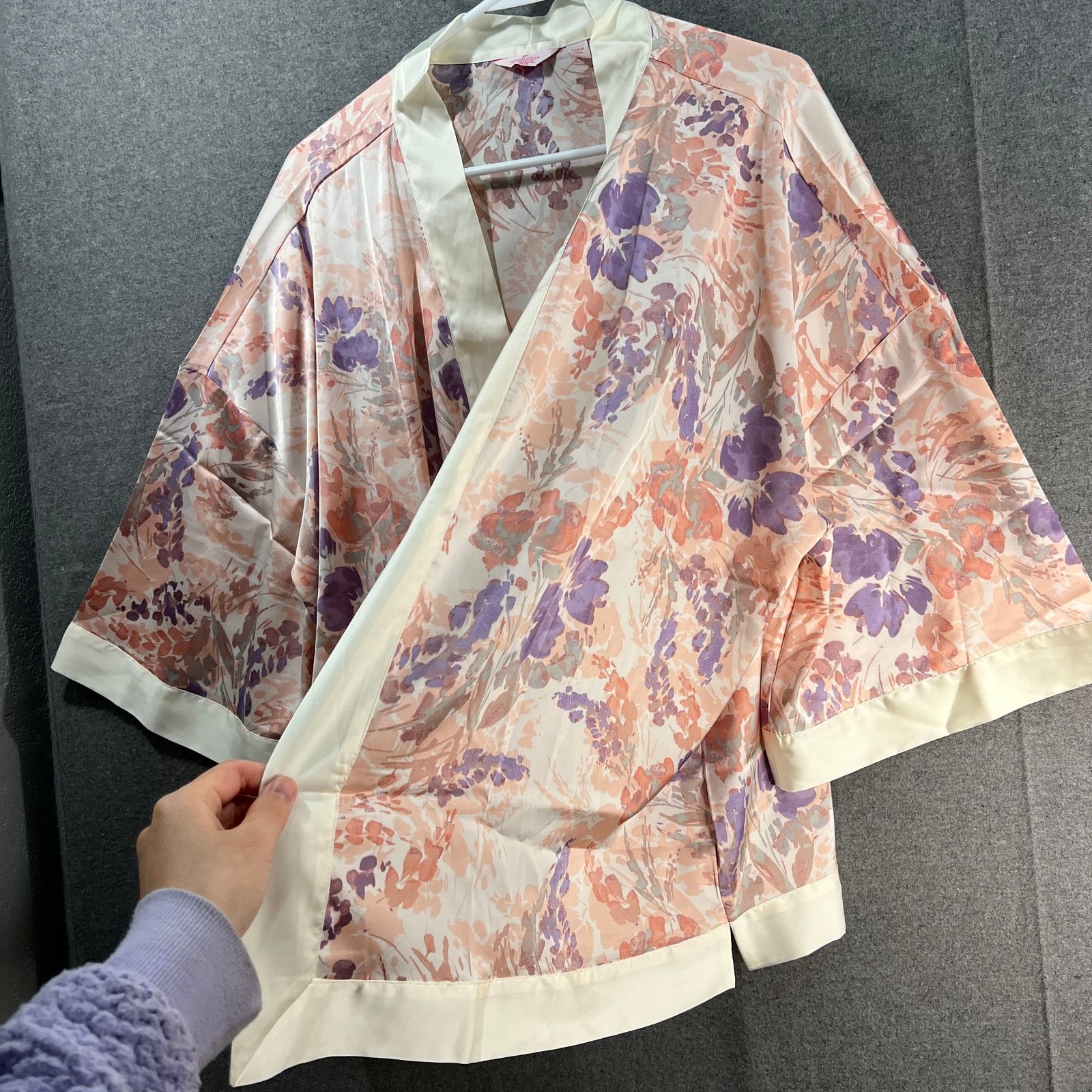 Other Breezies Open Front Short Sleeve Lounge Topper Size XL/1X Size XL / US 12-14 / IT 48-50 - 3 Thumbnail