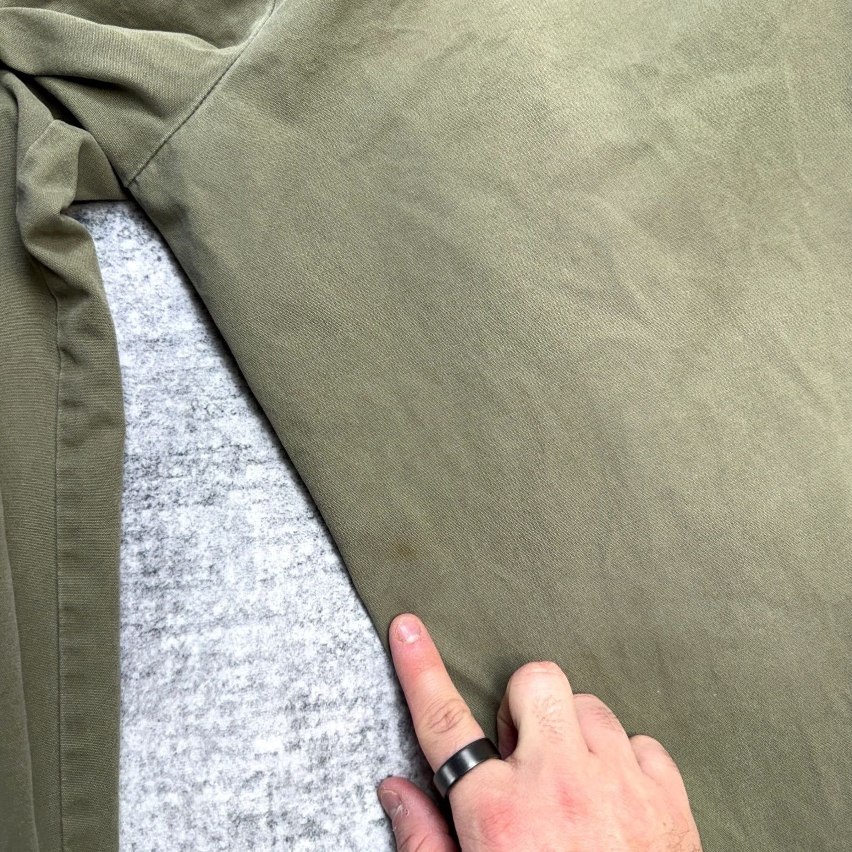 Gap VINTAGE GAP Pants Mens 36x30 Green Khaki Pleated Field Trousers 90s Chino Straight 34 in Inseam Mens Baggy Relaxed Size US 36 / EU 52 - 5 Thumbnail