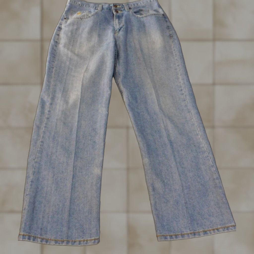 Rocawear VINTAGE Rocawear Jeans 36x30 Blue Mens Hip Hop Baggy Straight 30in Inseam 36 Regular Cotton Denim Zip Pockets Jeans Size US 36 / EU 52 - 1 Thumbnail