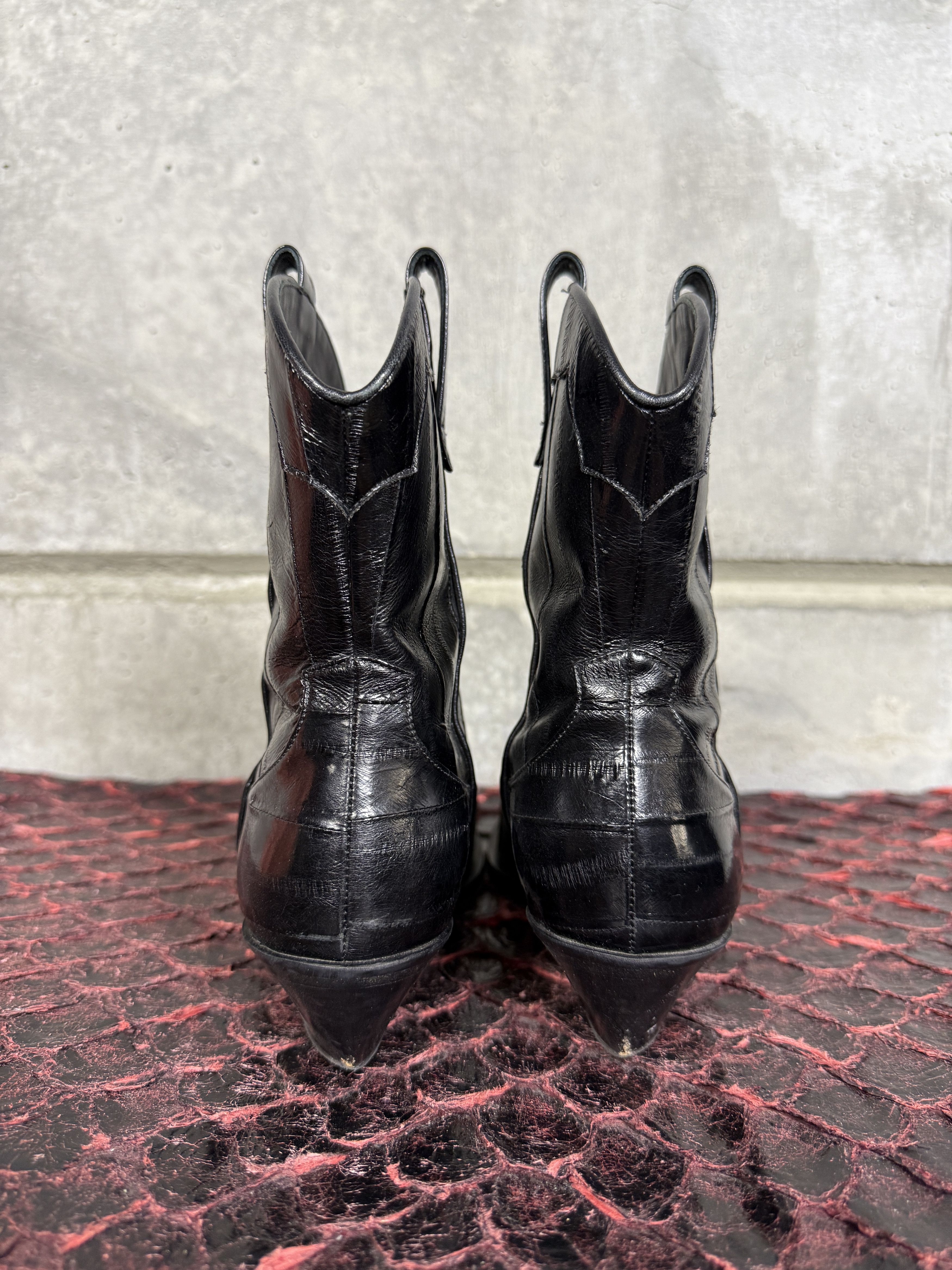 Tamara Mellon Tamara Mellon Black Eel Rodeo Boots Size US 9.5 / IT 39.5 - 4 Thumbnail