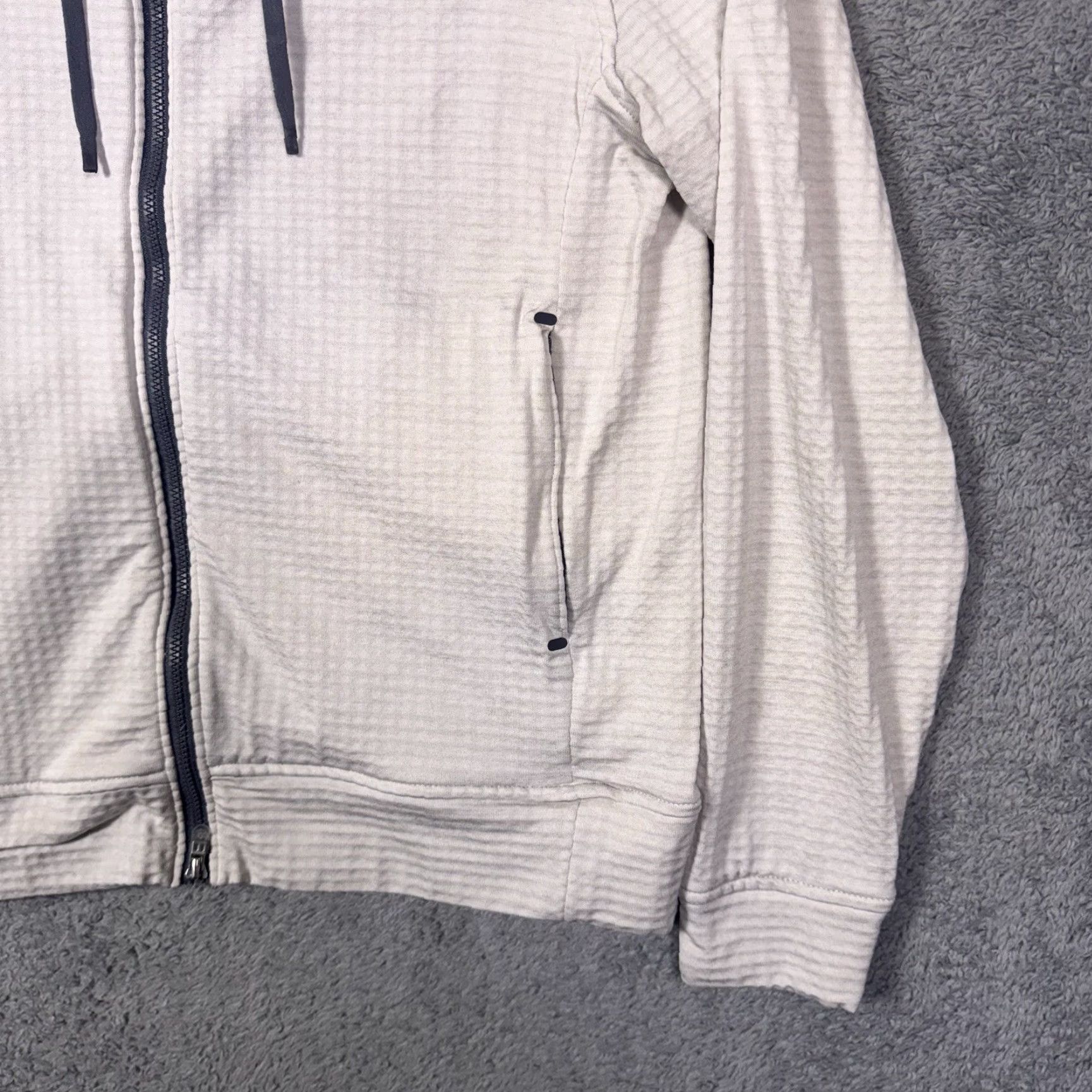 Peter Millar Peter Millar Hoodie Womens M Tech Full Zip Sweatshirt Grid Fleece Golf LS22EK19 Size M / US 6-8 / IT 42-44 - 3 Thumbnail