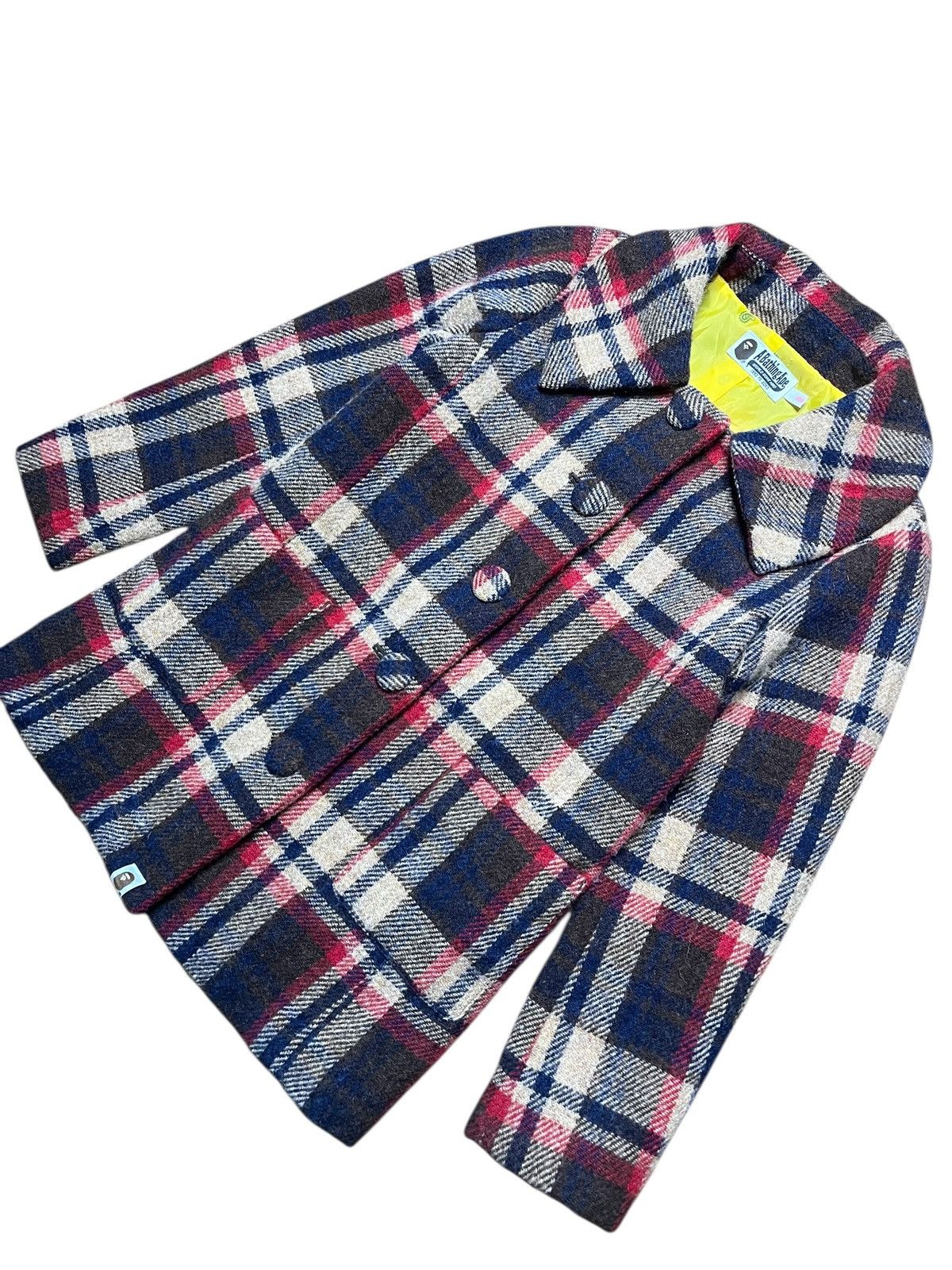 Bape BAPE x Harris Tweed Plaid Wool Coat Made in Japan Size S / US 4 / IT 40 - 2 Thumbnail