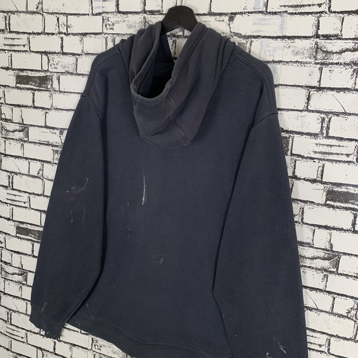 Designer × Nike × Vintage Nike Hoodie Trashed Hoodie Size US XXL / EU 58 / 5 - 9 Thumbnail