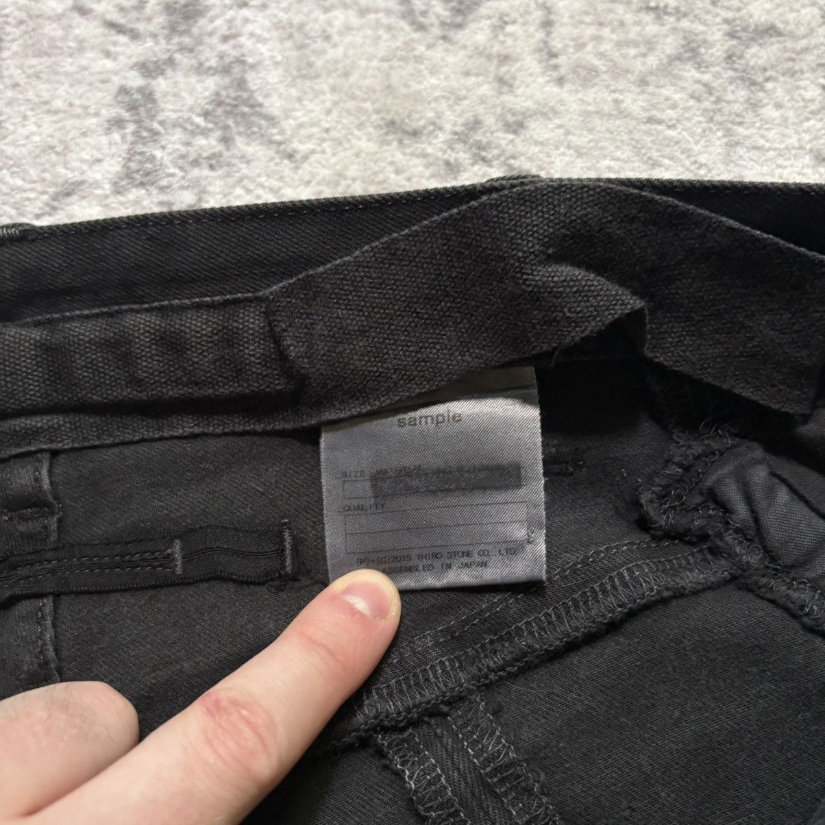 Julius Julius SAMPLE Drop Crotch Tapered Denim Jeans Black Size US 32 / EU 48 - 7 Thumbnail