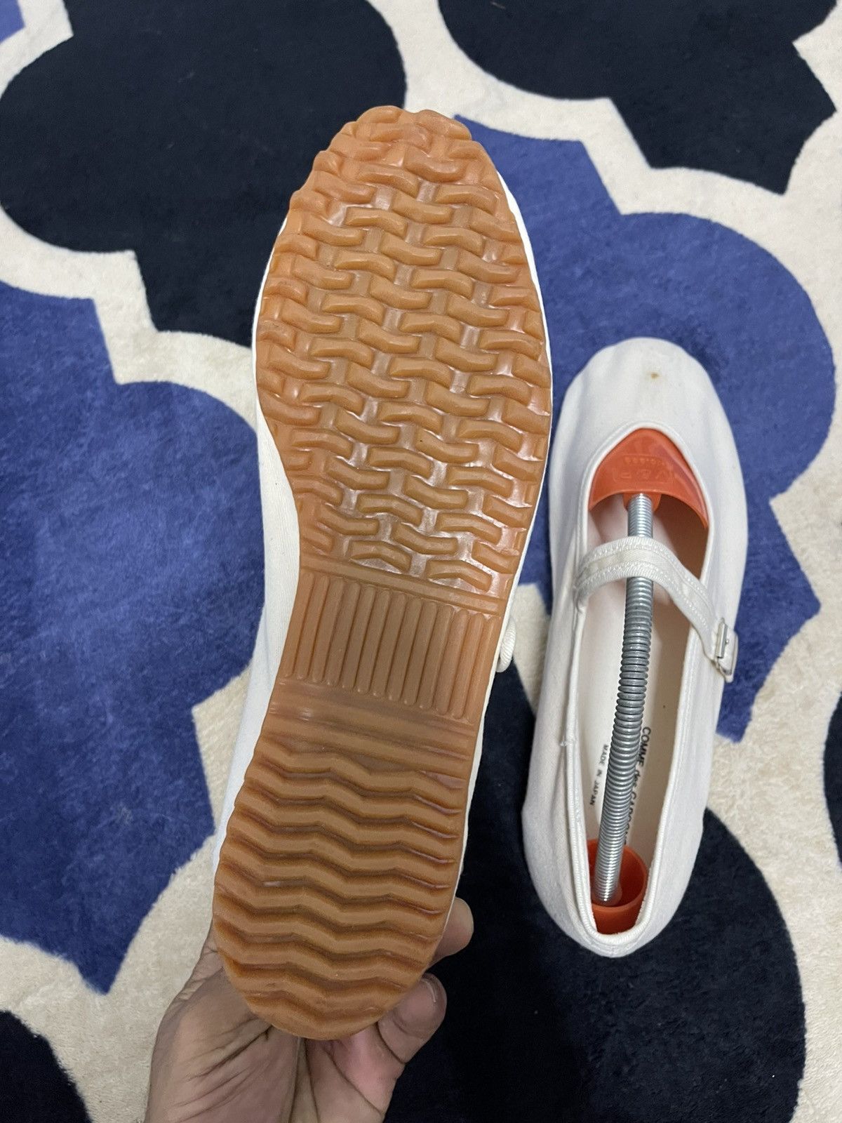 Comme des Garcons × Designer × Japanese Brand Mary Jane Ballet Flats COMME des GARÇONS HOMME PLUS Size US 10.5 / EU 43-44 - 7 Thumbnail