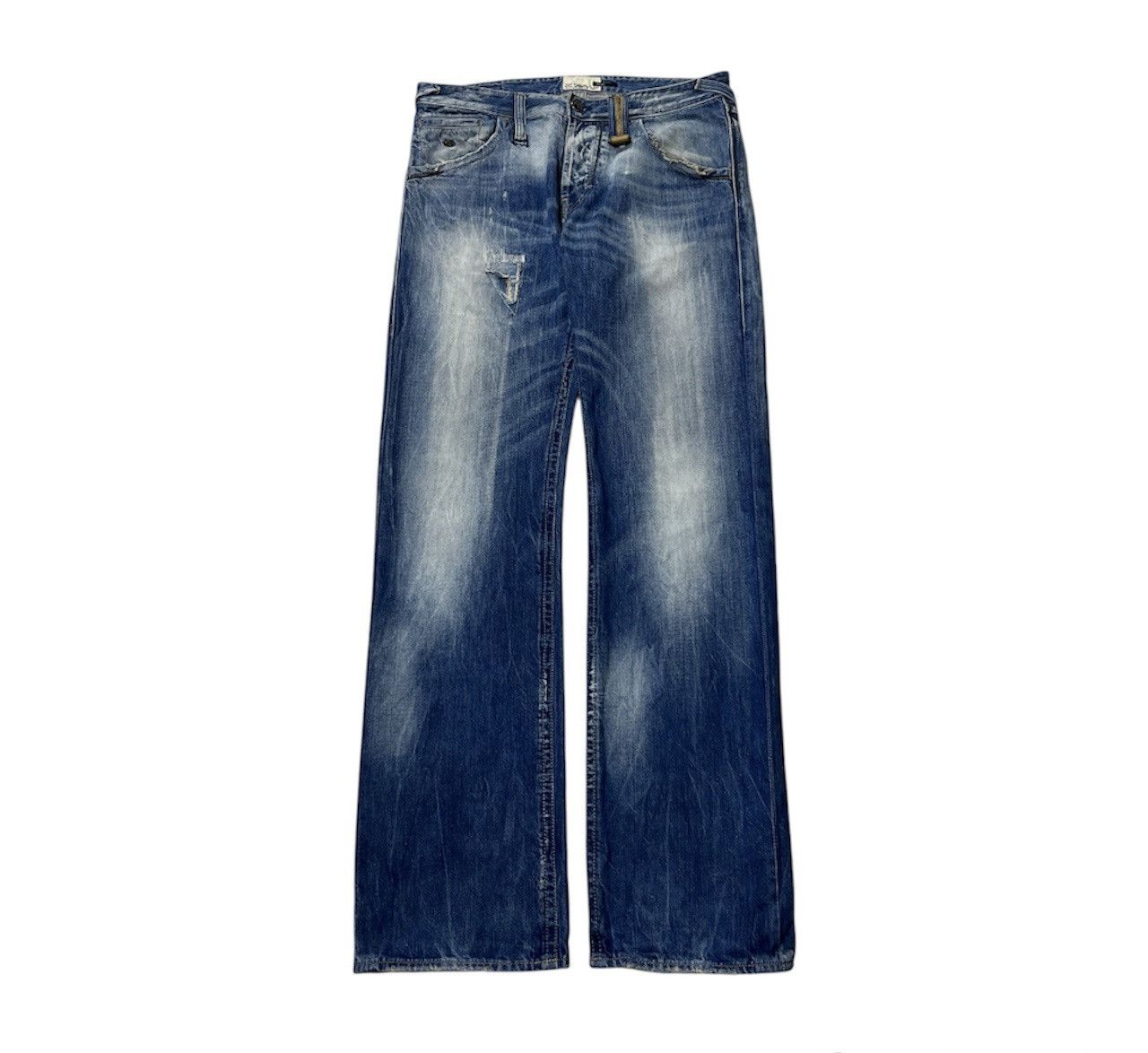 Energie × Vintage Vintage Energie distressed marrey jeans denim with keychain Size US 36 / EU 52 - 1 Thumbnail