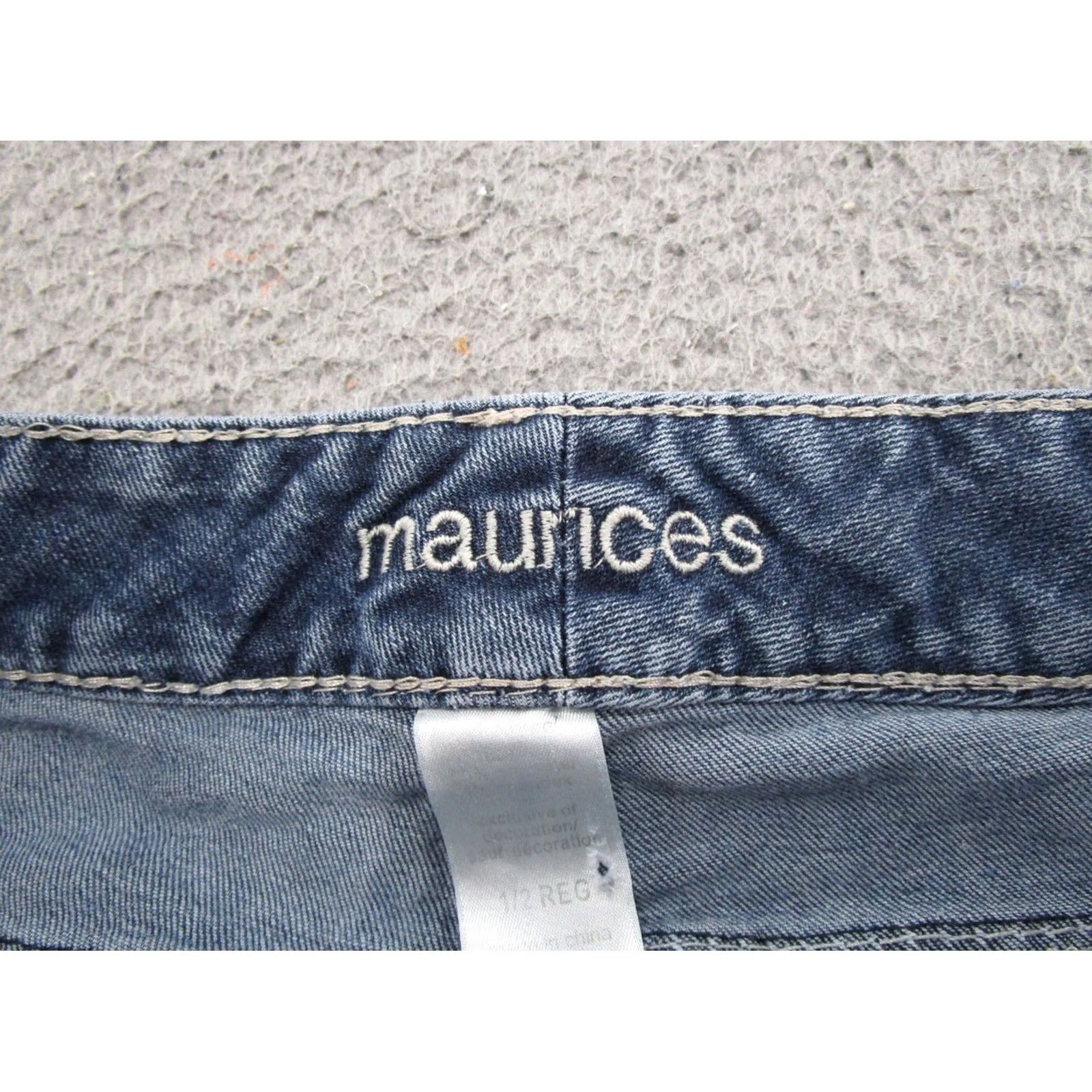 Vintage Maurices Womens Bootcut Jeans 5-Pocket Stretch Denim Size 2 Medium Wash blue Regular Womens Size 26" / US 2 / IT 38 - 5 Thumbnail