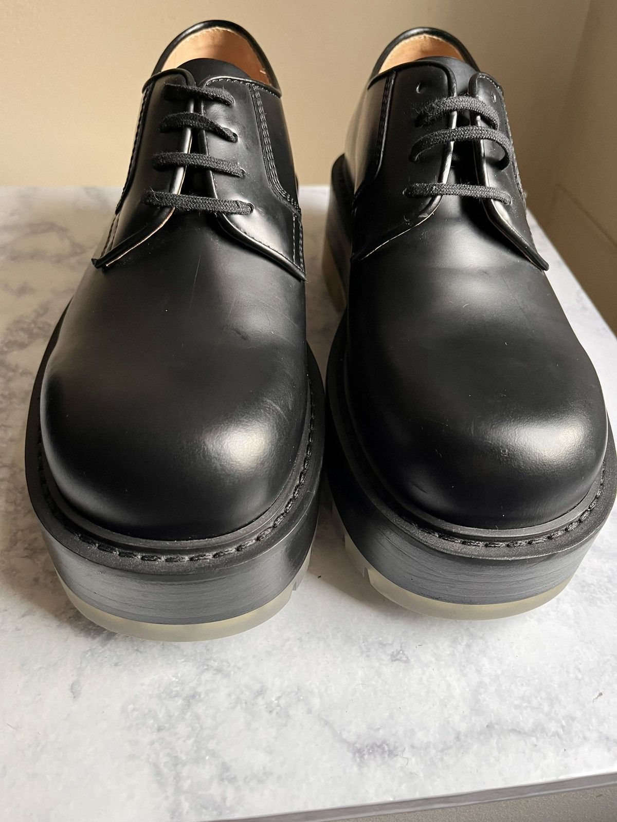 Bottega Veneta BOTTEGA VENETA STILT CHUNKY PLATFORM LACE UP DERBY'S 39/6.5 Size US 6.5 / EU 39-40 - 10 Thumbnail
