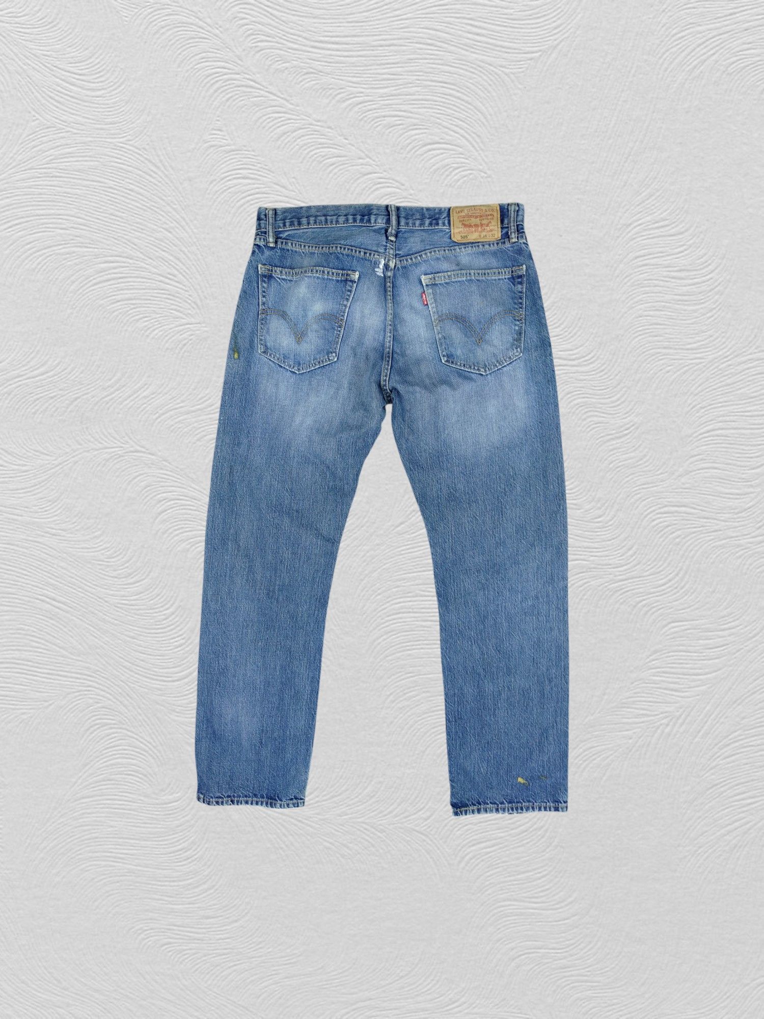 Levi's Distressed Vintage Levi's 505 Straight Fit Denim -JN702 Size US 34 / EU 50 - 2 Thumbnail