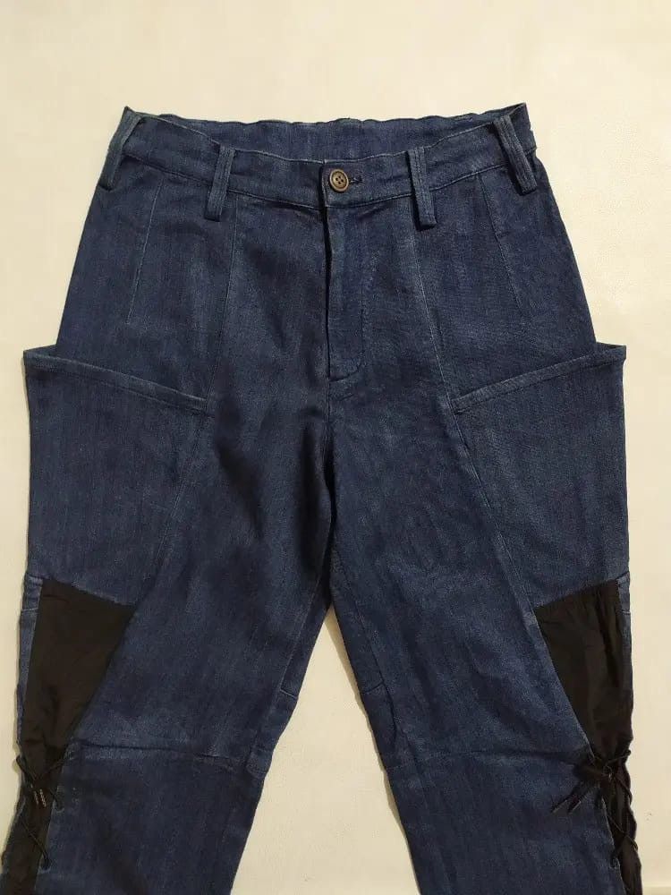 Japanese Brand Keiko kishi by nosh pants nice design Pants Size 29" - 2 Thumbnail