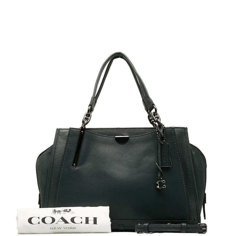 image of Coach Leather Dreamer 36 in Green, Women's