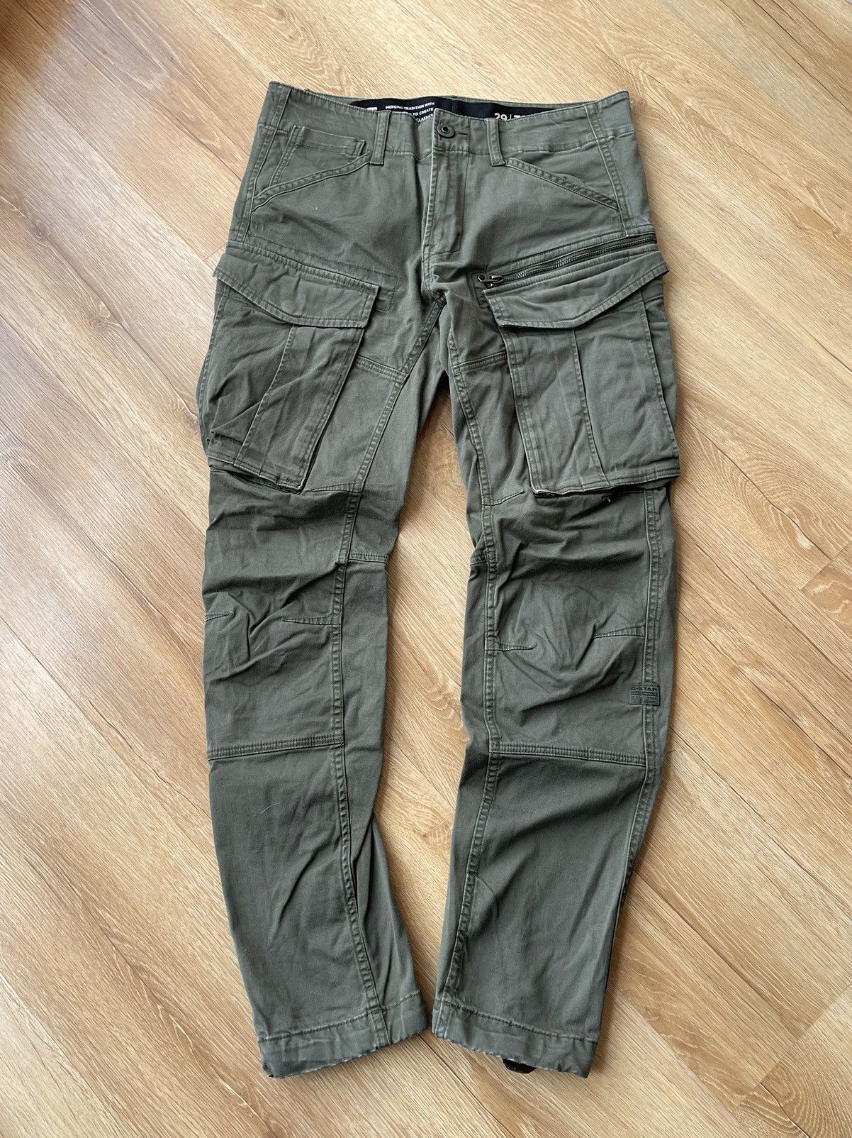 G-Star G-Star Raw ROVIC ZIP 3D Cargo Pants Tapered Army Tactical Size US 29 - 2 Thumbnail