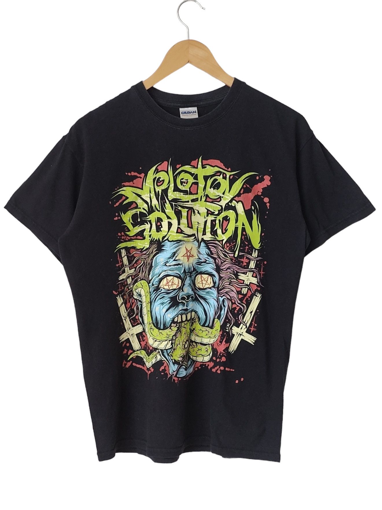 Band Tees × Vintage Molotov Solution VTG Y2K Vintage Deathcore Tshirt Size US M / EU 48-50 / 2 - 1 Thumbnail