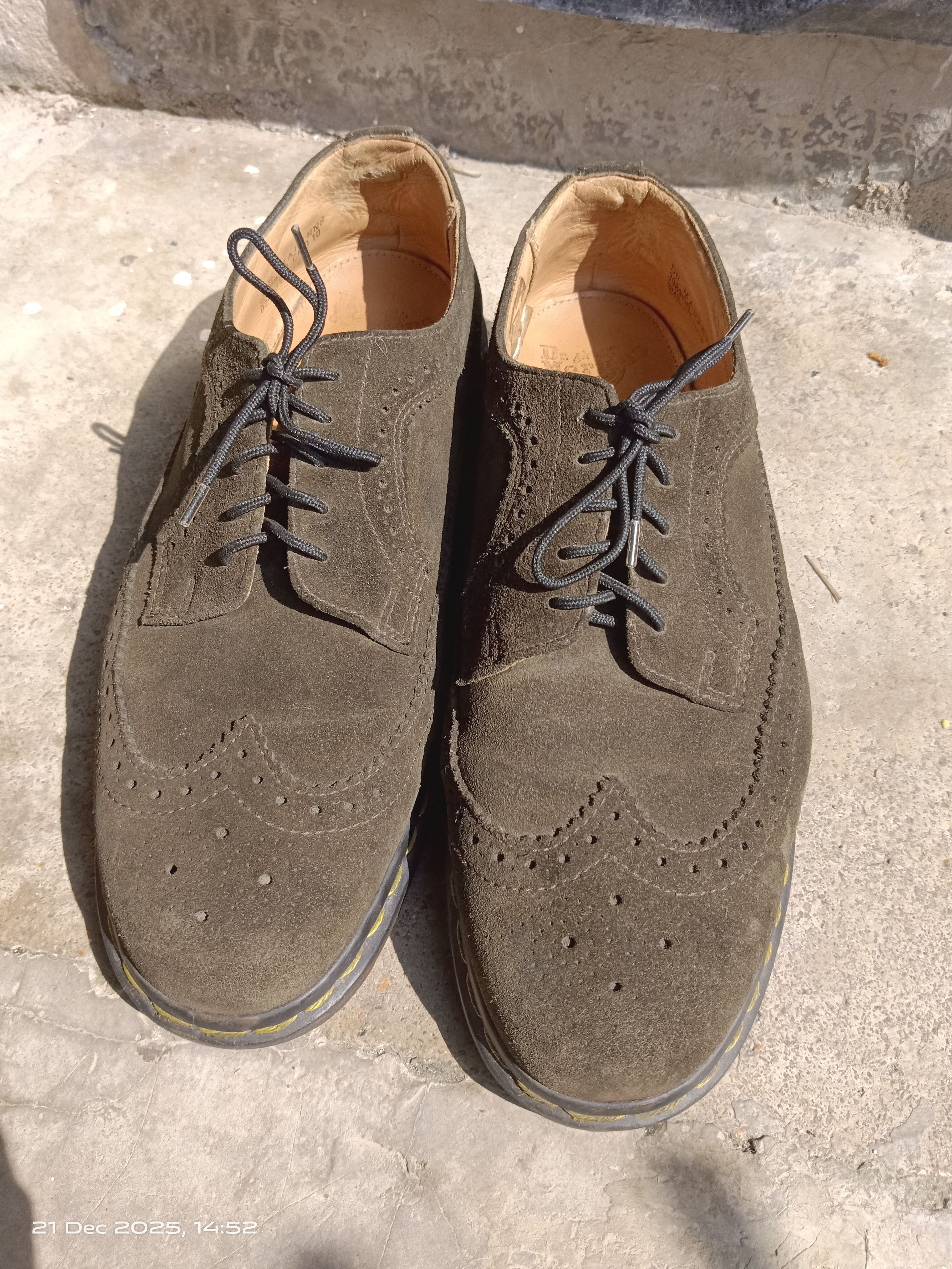 Dr. Martens Vintage Dr Martens wingtip brogue 60's suede leather Size US 11 / EU 44 - 3 Thumbnail