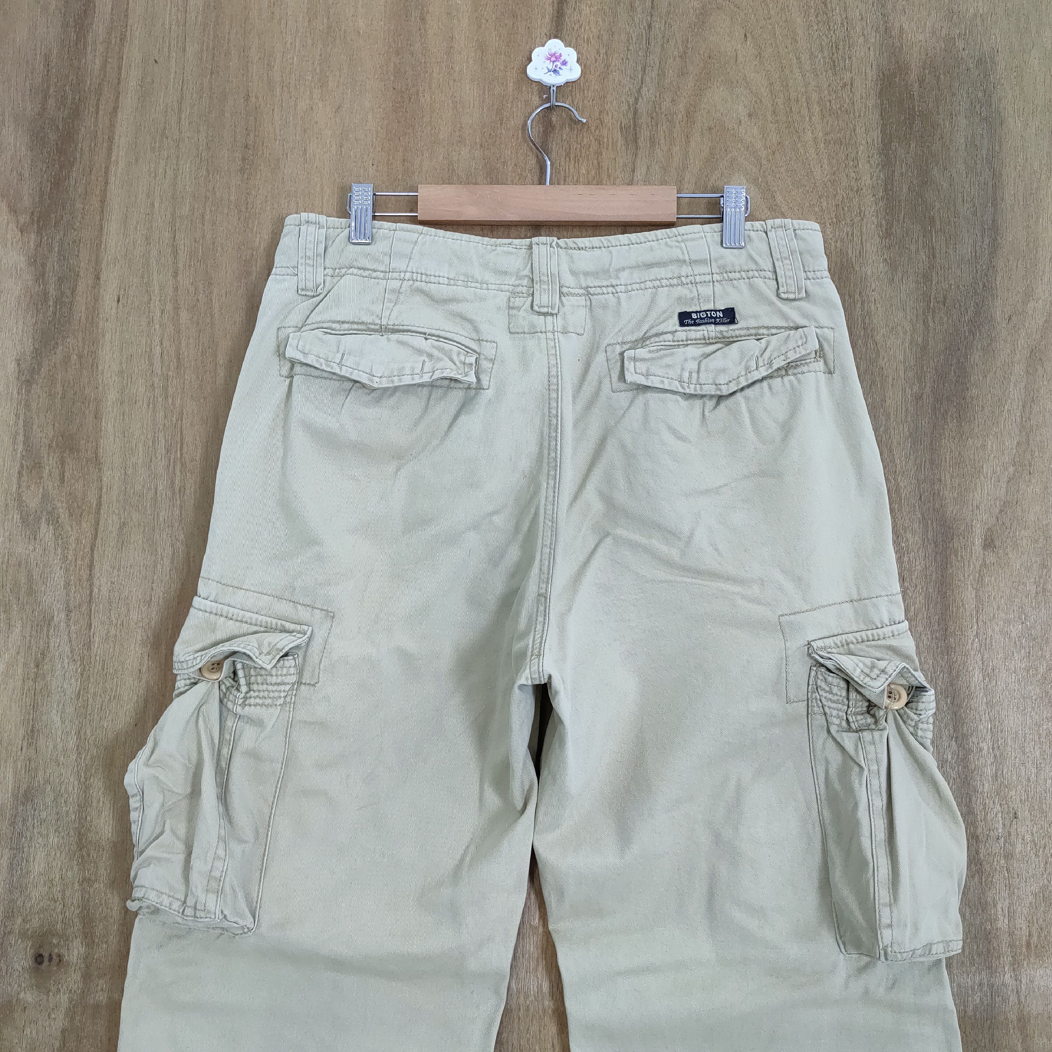 Japanese Brand VINTAGE BIGTON BONDAGE CARGO PANTS Size US 32 / EU 48 - 7 Thumbnail