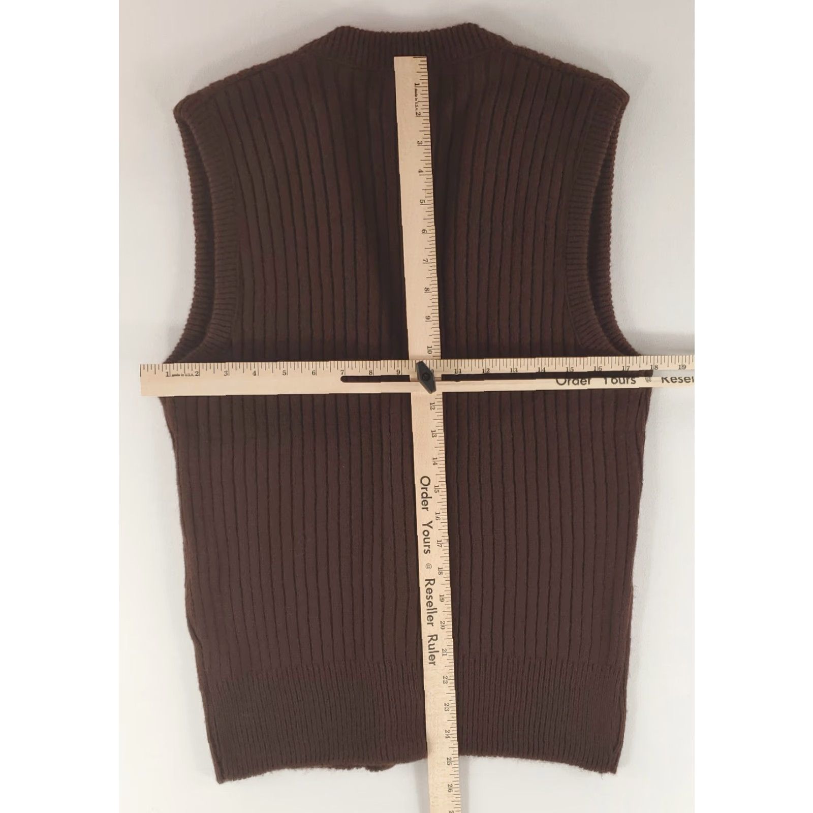 Vintage Robert Bruce Grubb Stuff Wool Cardigan Sweater Vest Brown Mens XL Size US XL / EU 56 / 4 - 6 Thumbnail