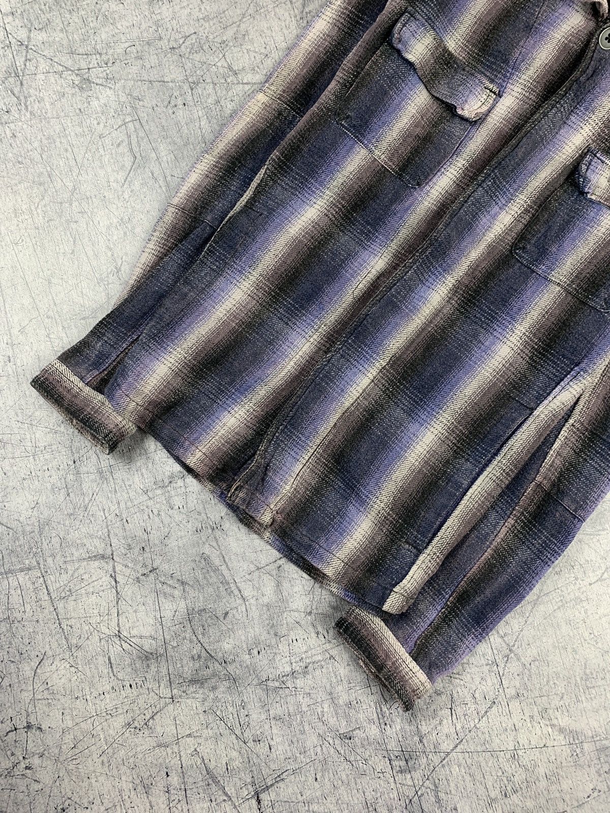 tigha TIGHA FLANNEL OVERSHOT SHIRT PURPLE HEAVY WEIGHT LUXURY TOP Size US S / EU 44-46 / 1 - 3 Thumbnail