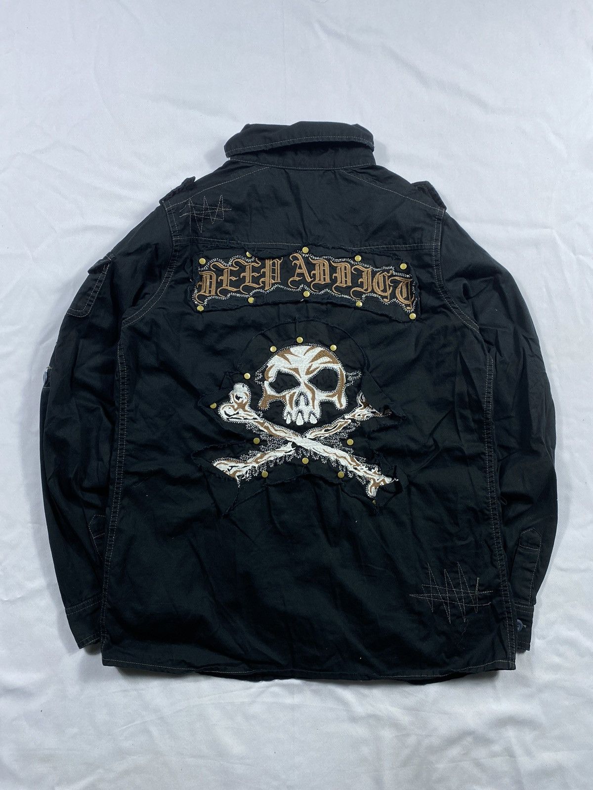 Dig Deep Japanese Dig-Deep gothic skull Button Ups Longsleeve Size US M / EU 48-50 / 2 - 1 Thumbnail