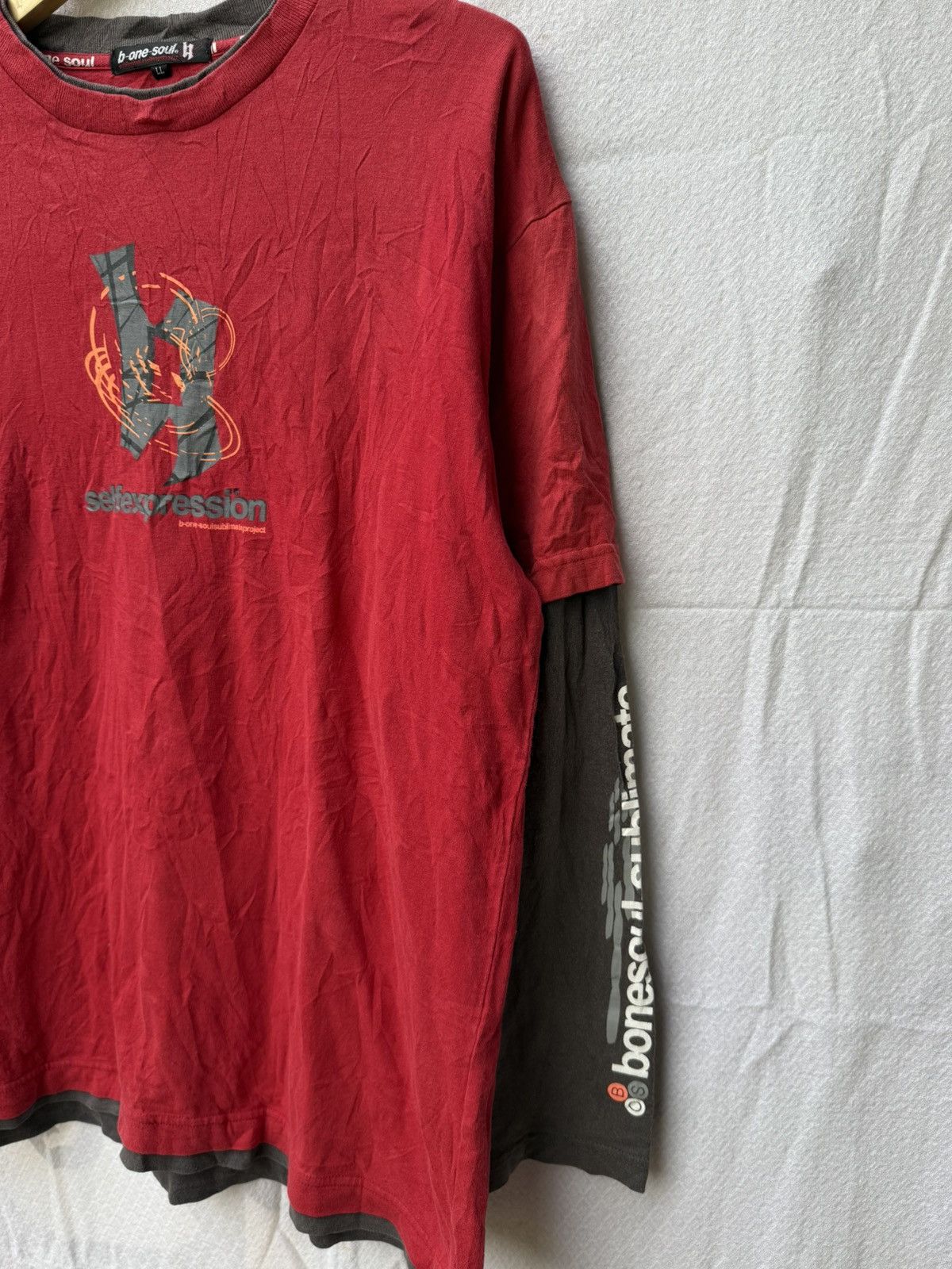 Japanese Brand B-one soul double layer longsleeve Size US XL / EU 56 / 4 - 6 Thumbnail