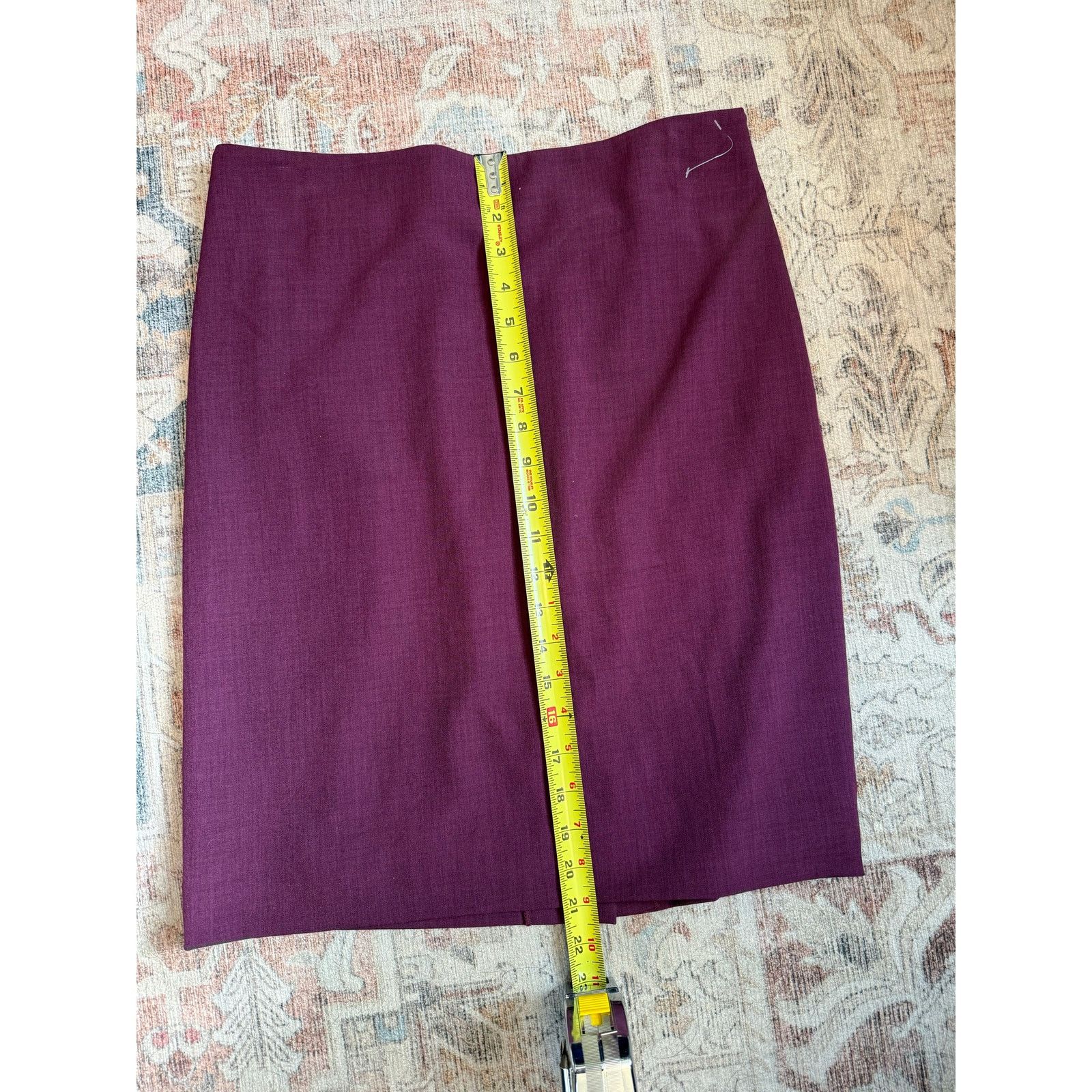 Nordstrom M.M. Lafleur Purple Pencil Skirt, Sz 8, MSRP $399 Size 30" / US 8 / IT 44 - 3 Thumbnail