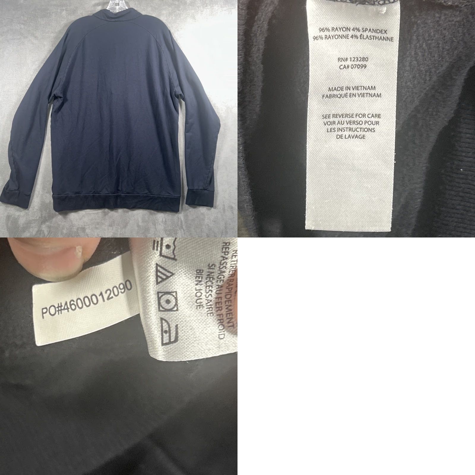 TravisMathew Travis Mathew 1/4 Zip Mens XL Black Pullover Shirt Performance Golf Stretch Soft Size US XL / EU 56 / 4 - 8 Thumbnail
