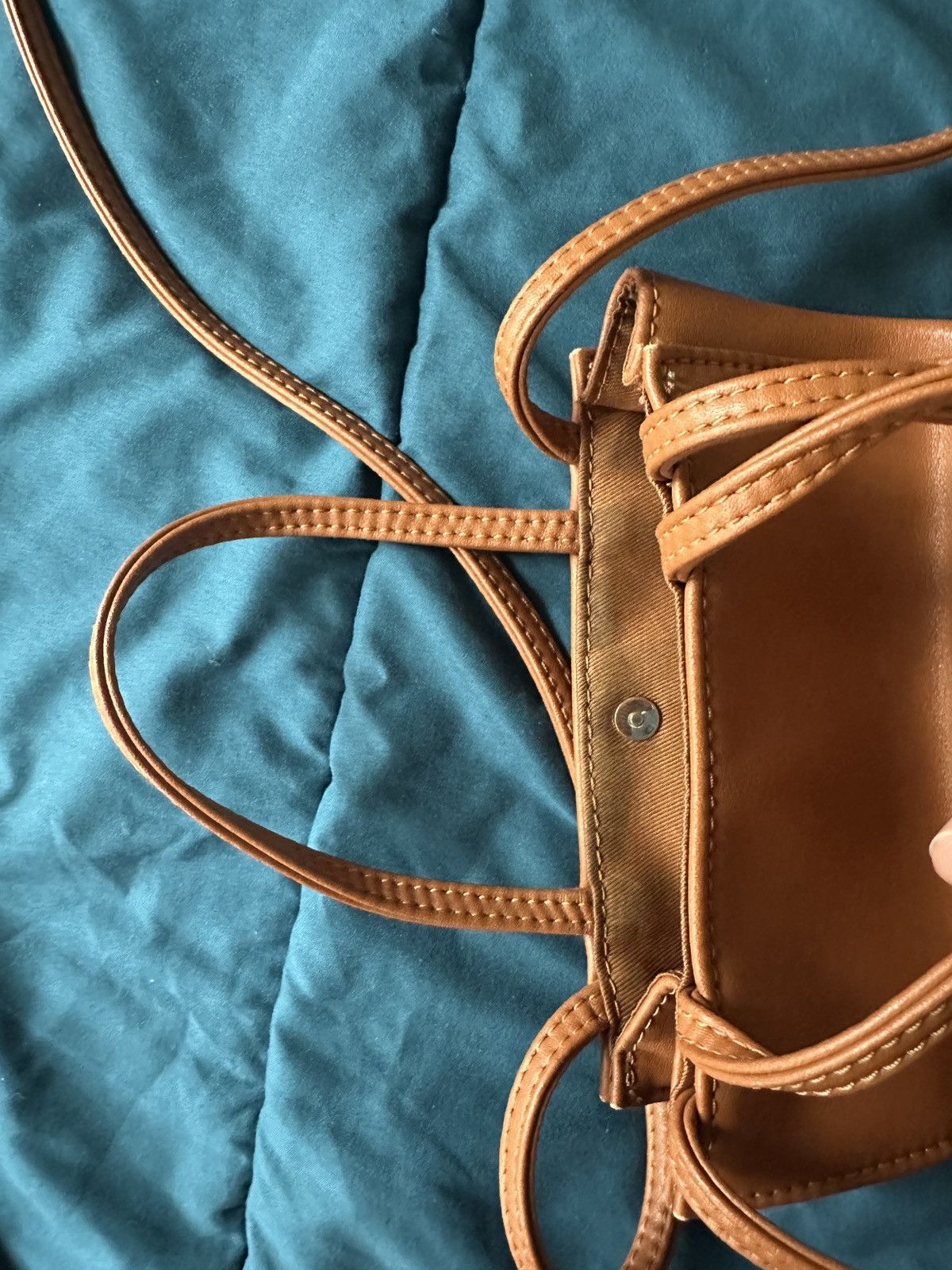 Telfar Vegan Leather Small Shopping Bag Tan Size ONE SIZE - 8 Thumbnail