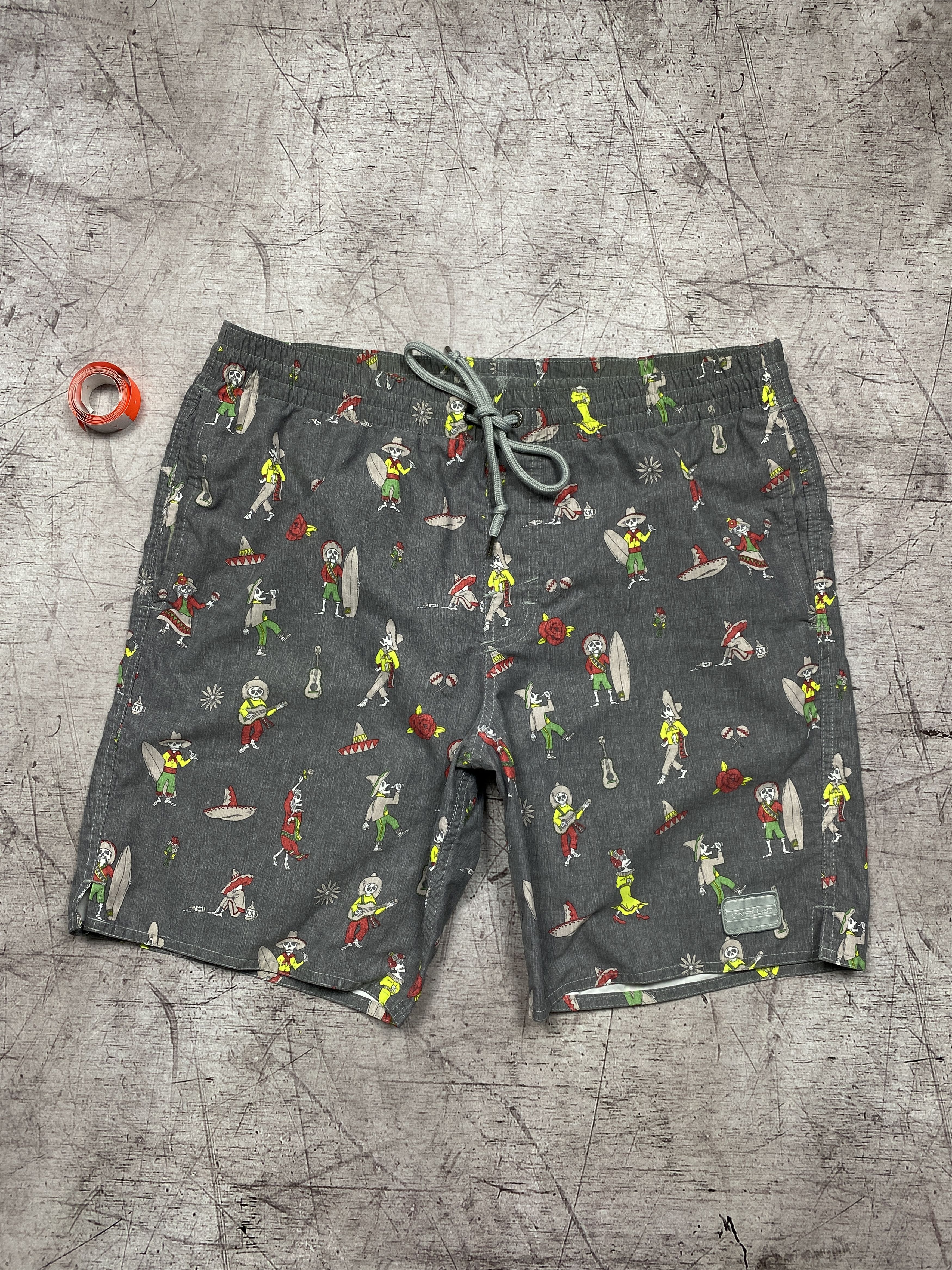 O'Neill × Vintage Oneill Vintage Mens Nylon Swimming Shorts Size US 34 / EU 50 - 1 Thumbnail