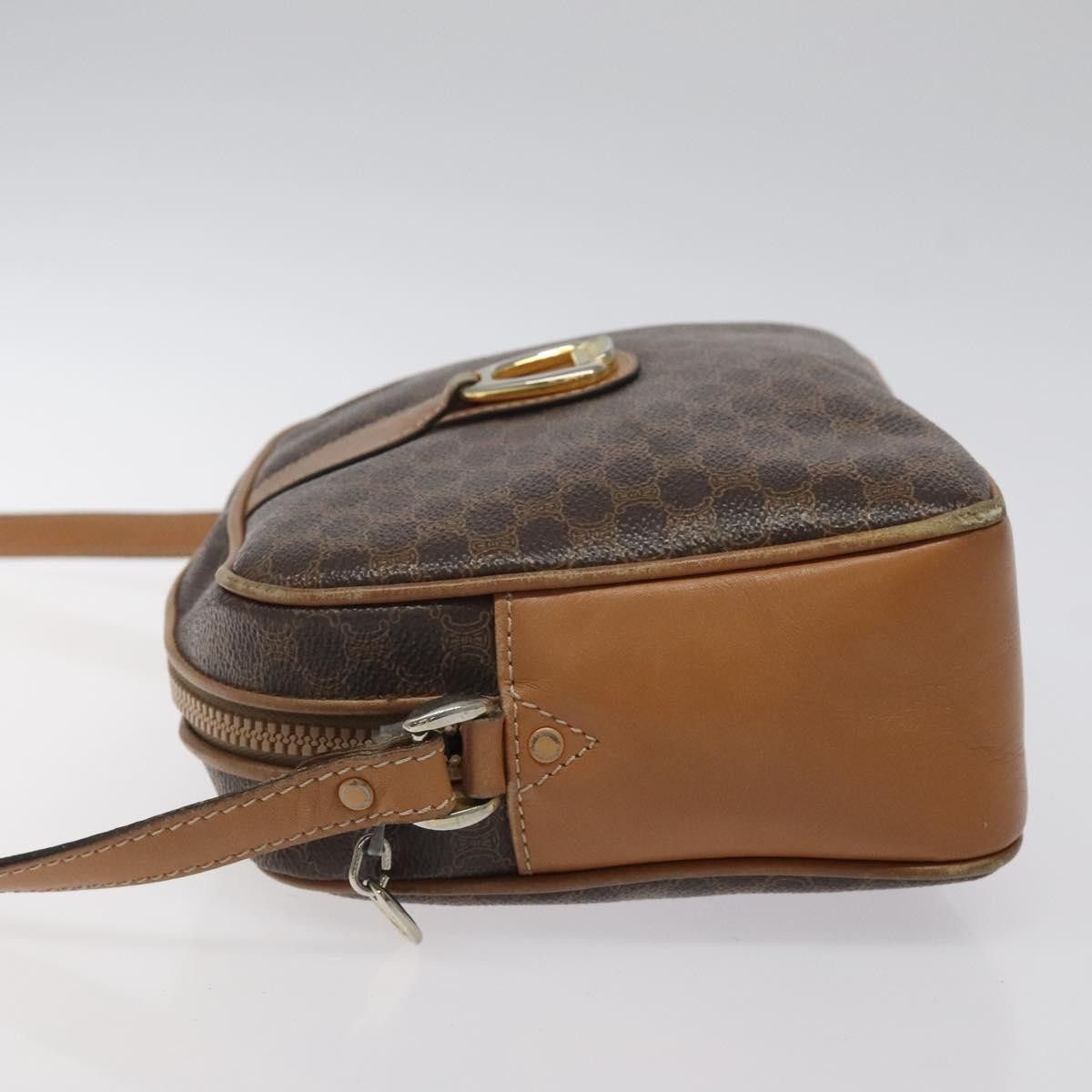 Celine CELINE Macadam Canvas Shoulder Bag Pvc Leather Brown Gold Size ONE SIZE - 5 Thumbnail