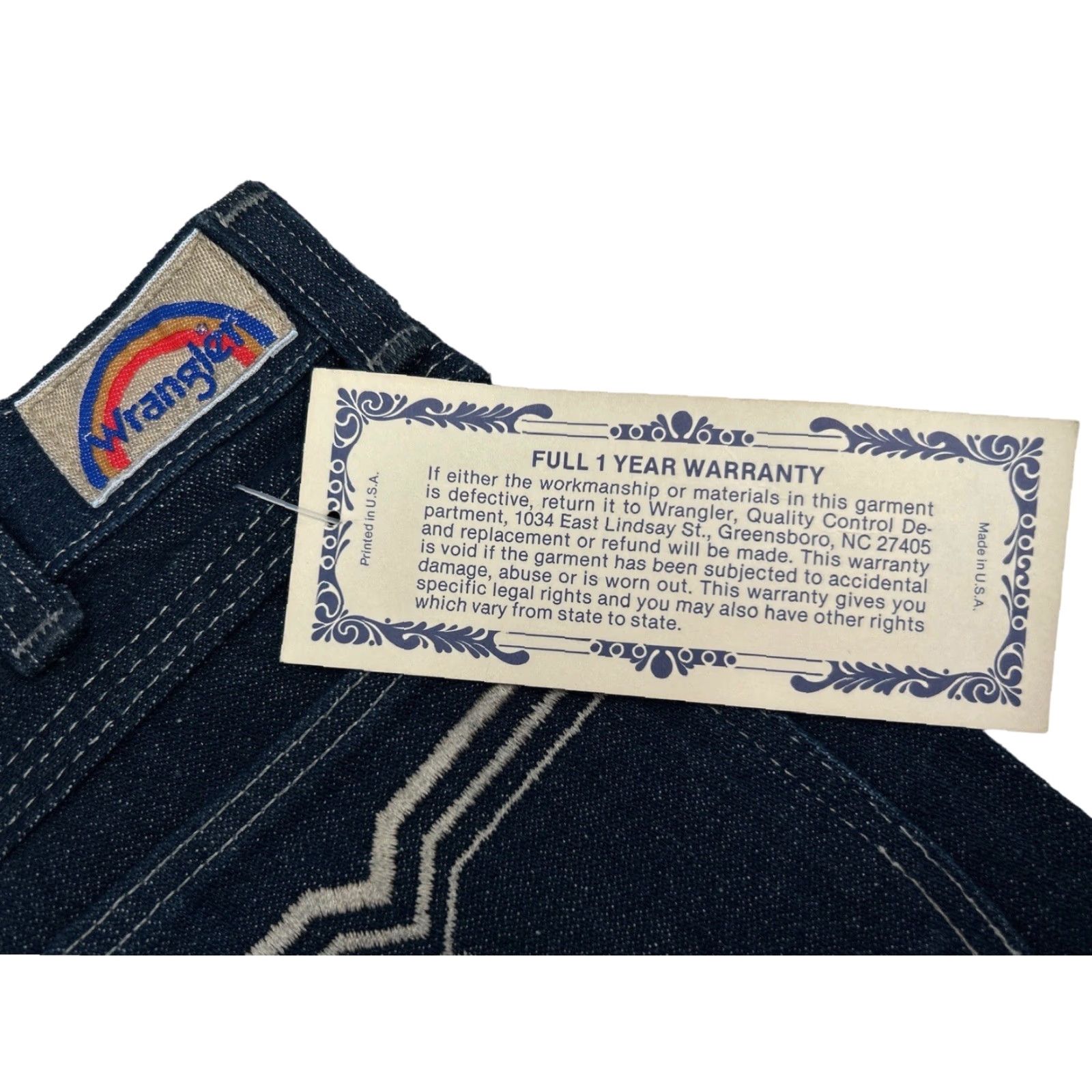 Wrangler VINTAGE Wrangler Laredo Straight Jeans Woman? Wait: Men's size 26x30 deadstock NWT USA made. Size US 26 / EU 42 - 4 Thumbnail