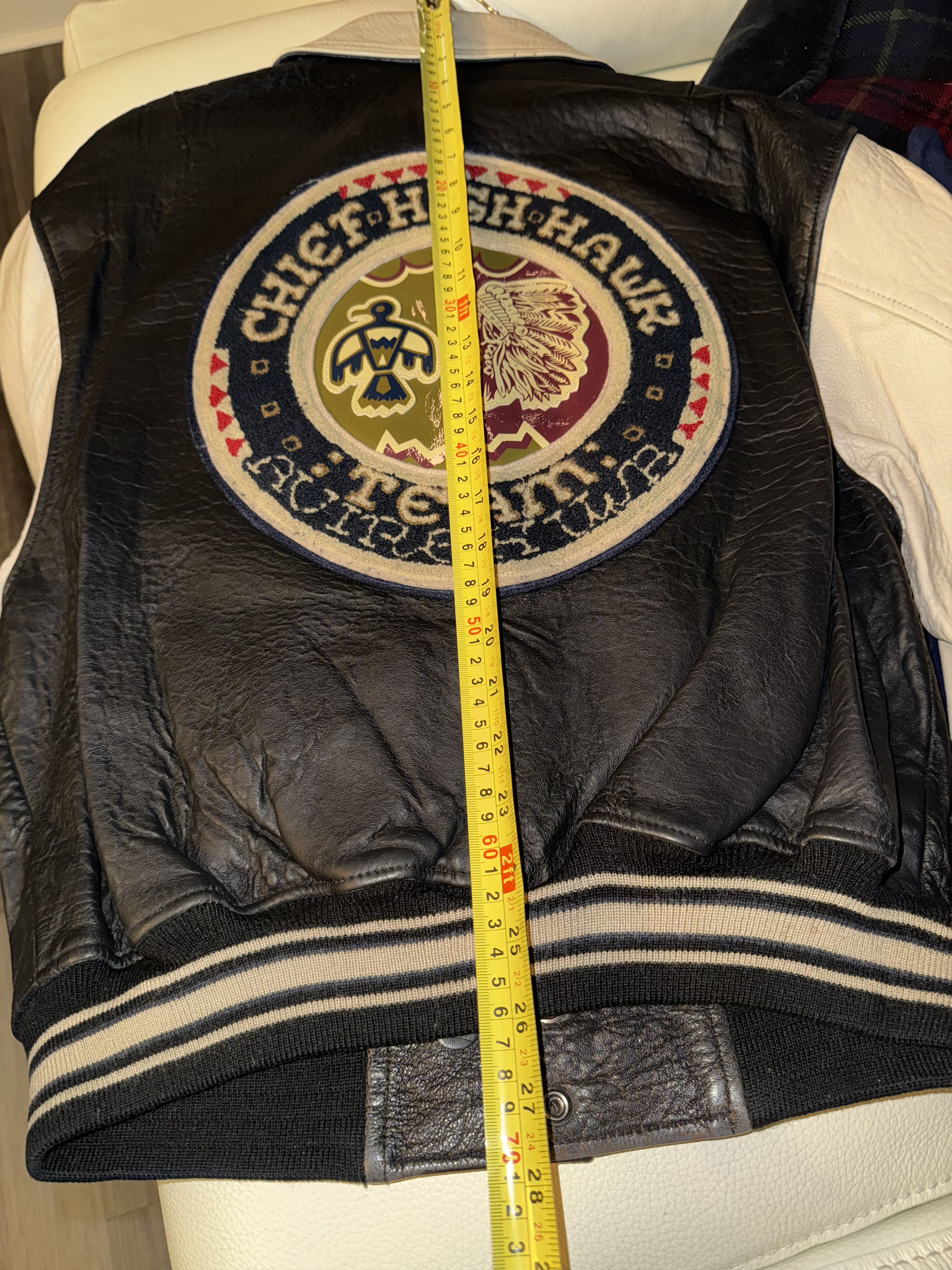 Avirex 90’s AVIREX CHIEF HIGH HAWK LEATHER VARSITY JACKET SZ M Size US M / EU 48-50 / 2 - 14 Thumbnail