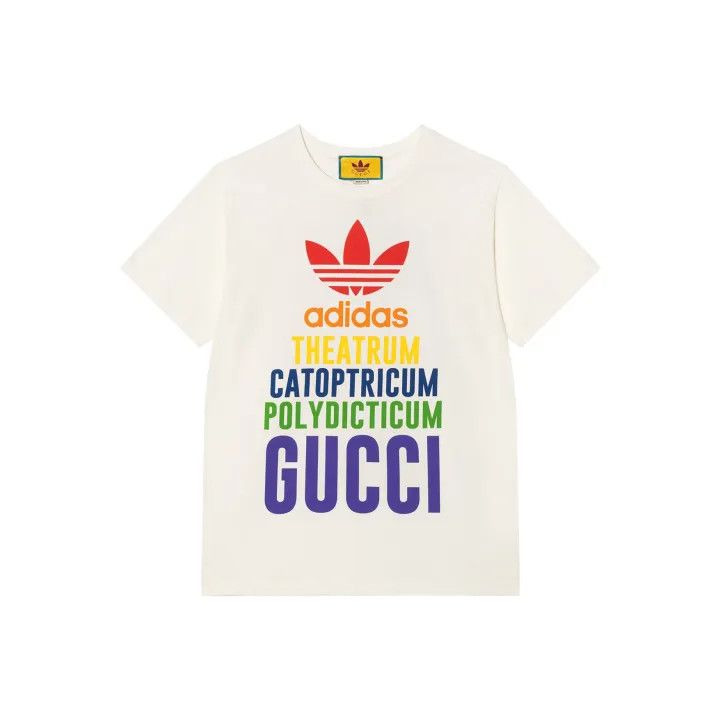 Gucci Gucci x Adidas Logo Print T-Shirt Size M / US 6-8 / IT 42-44 - 1 Thumbnail