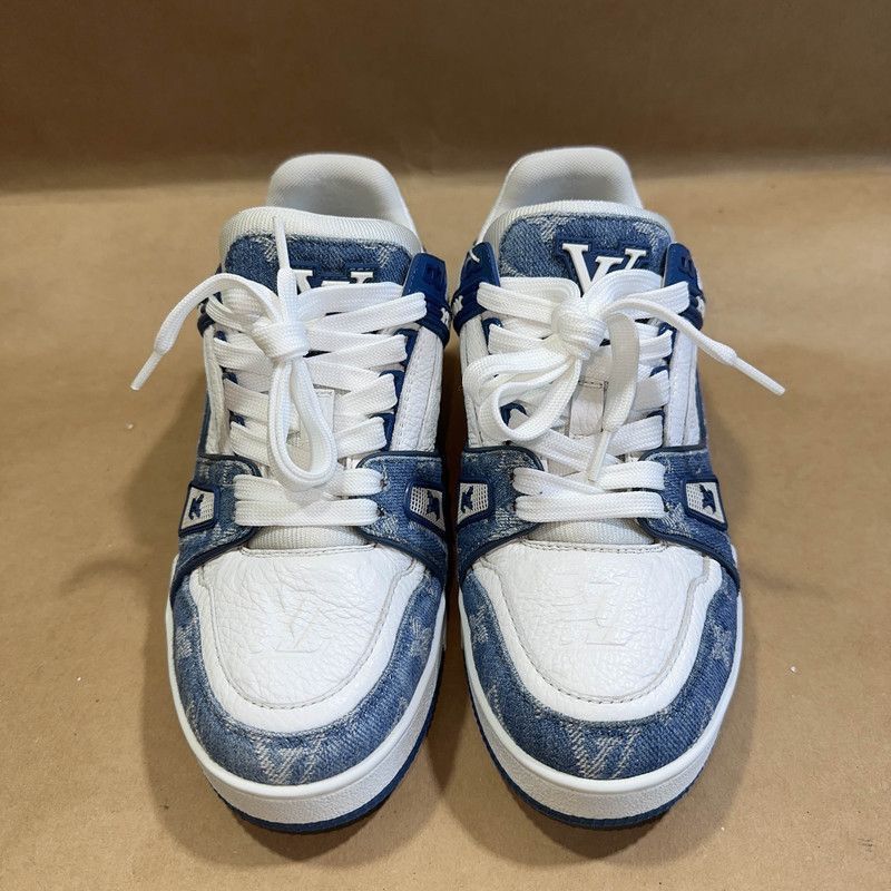 Louis Vuitton Louis Vuitton Denim Low-Top Fashion Sneakers -2508 Size US 6 / IT 36 - 2 Thumbnail