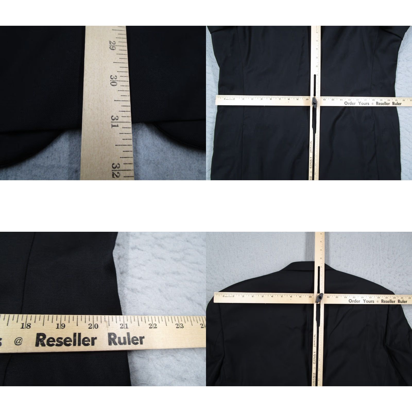 Alfani ALFANI Suit Jacket Men 42R Black Wool Cashmere 2-Button Blazer Double Vent Regular Fit Size 42R - 8 Thumbnail
