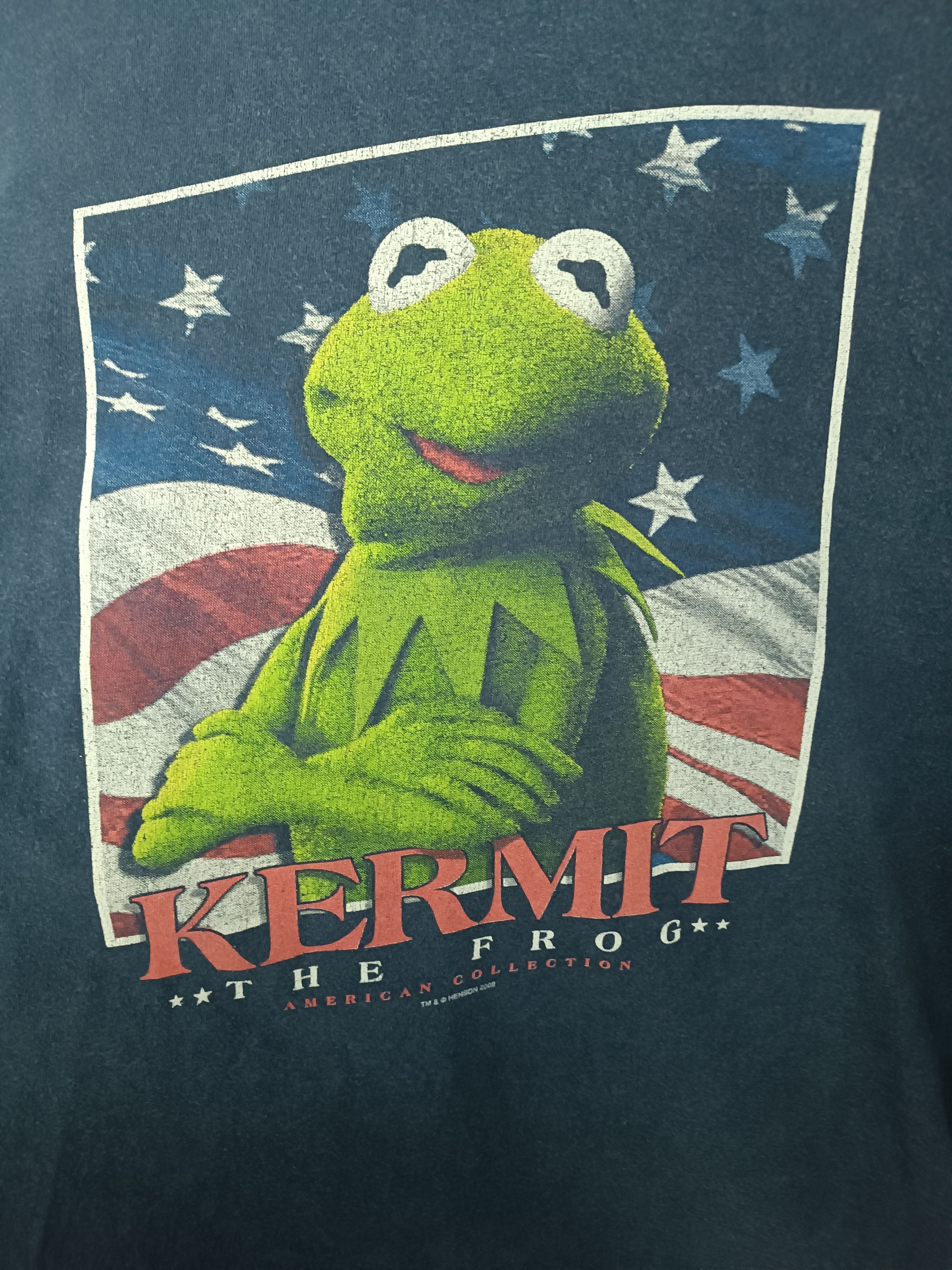 Cartoon Network VINTAGE 2002 KERMIT THE FROG MUPPET ELMO SESAME VERY RARE Ts Size US L / EU 52-54 / 3 - 10 Thumbnail
